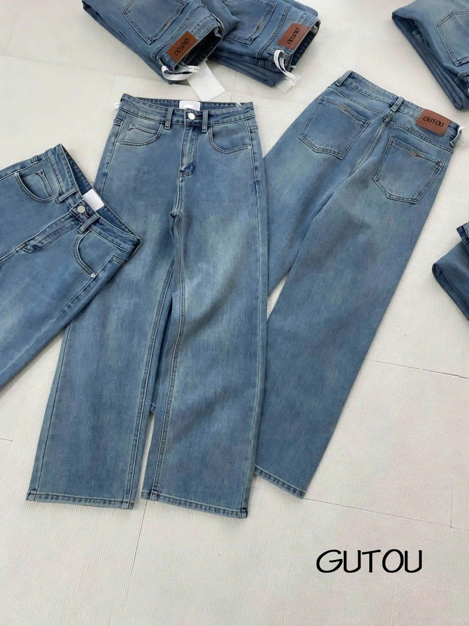 [ GUTOU ] Quần Jean Ống Đứng Basic Chic_thumbnail_5