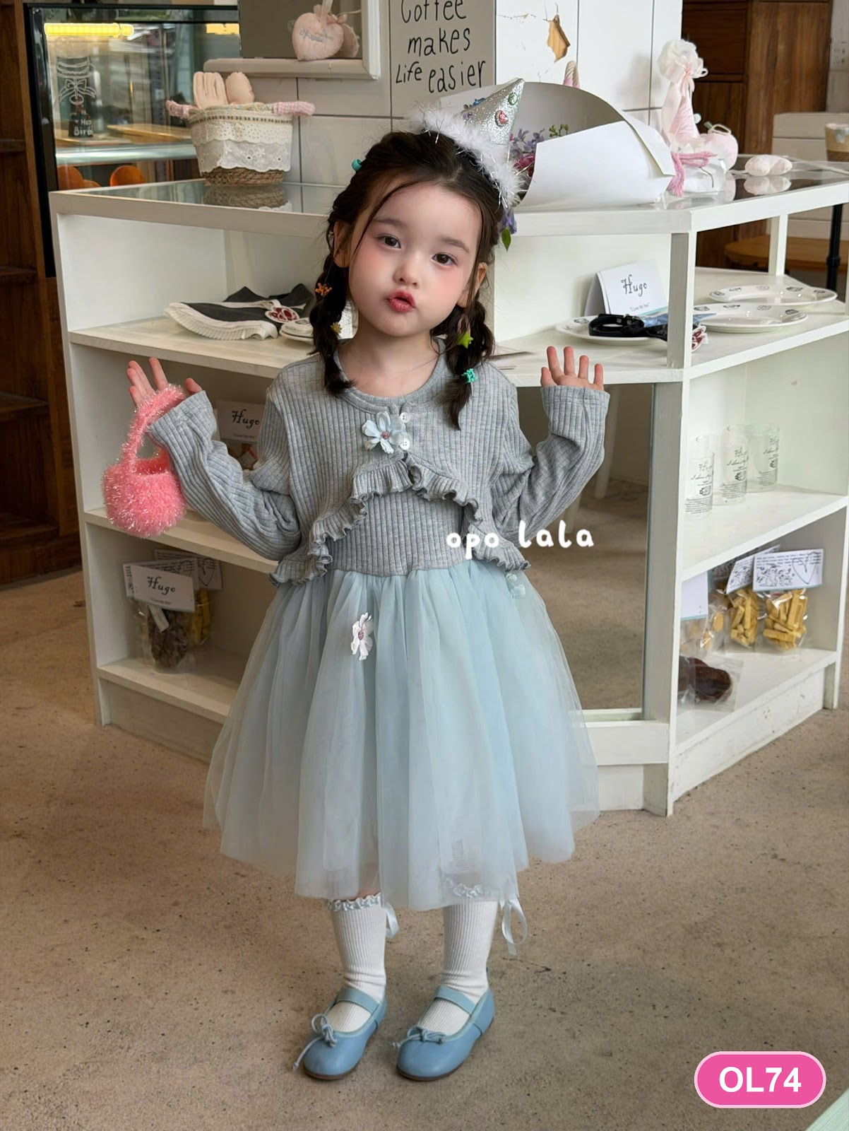 OL74 - Váy dài tay hãng Opolala | Sz 90-130 | 79109
