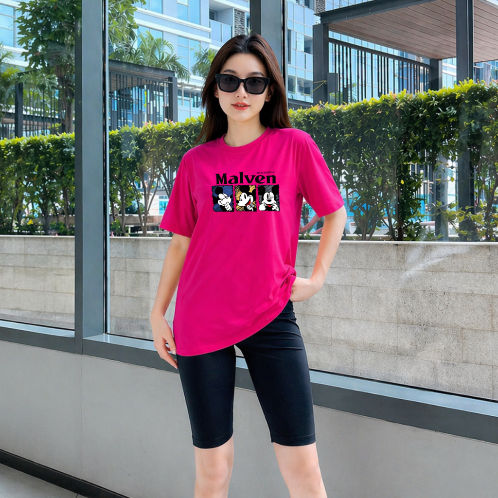 Set đồ nữ Loza Malven gồm áo thun rộng và quần legging lửng umi - Loza GB671_thumbnail_9