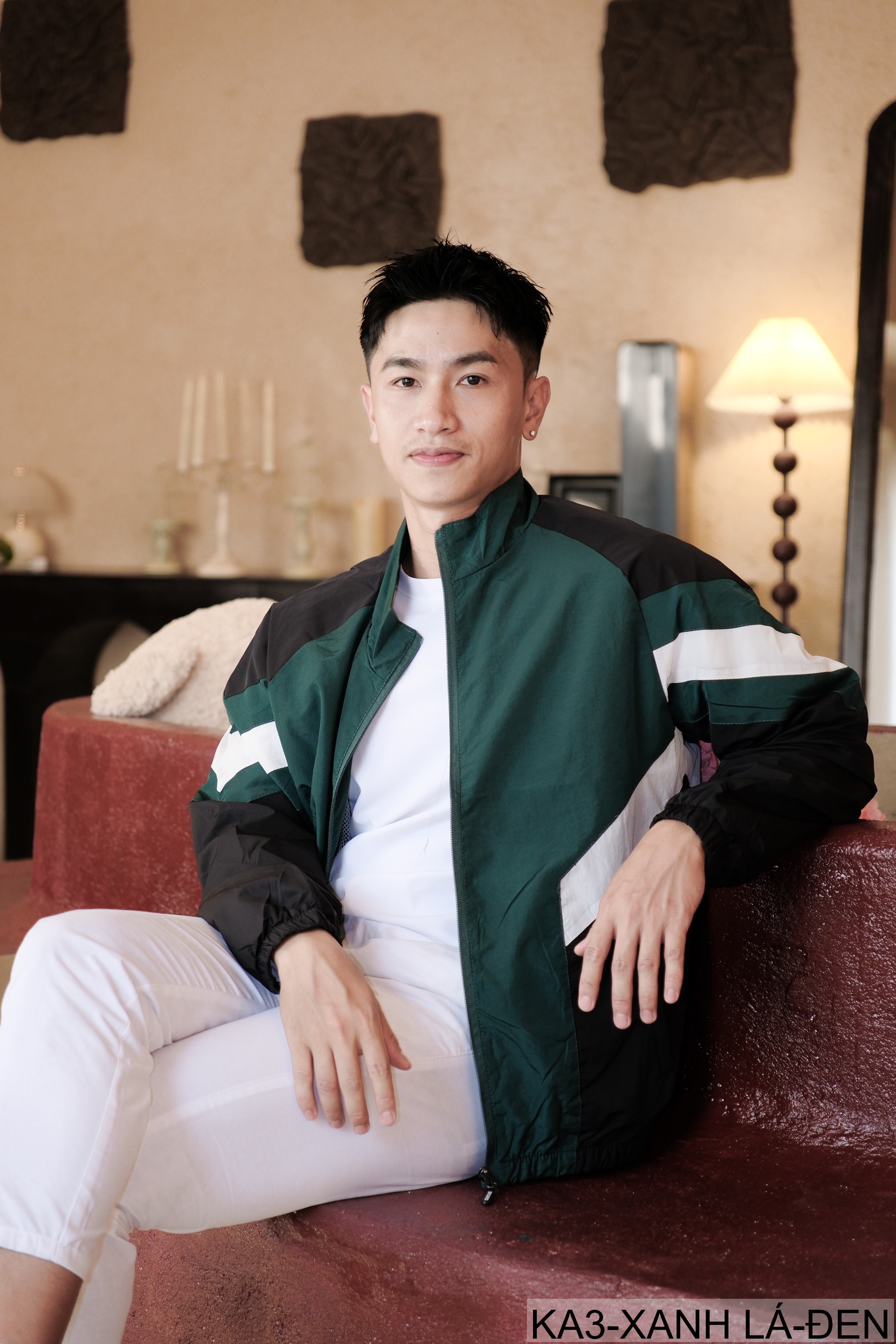 KA3 - Áo khoác nam dáng rộng phối màu cổ đứng phong cách thể thao thoáng khí mùa xuân thu_thumbnail_3