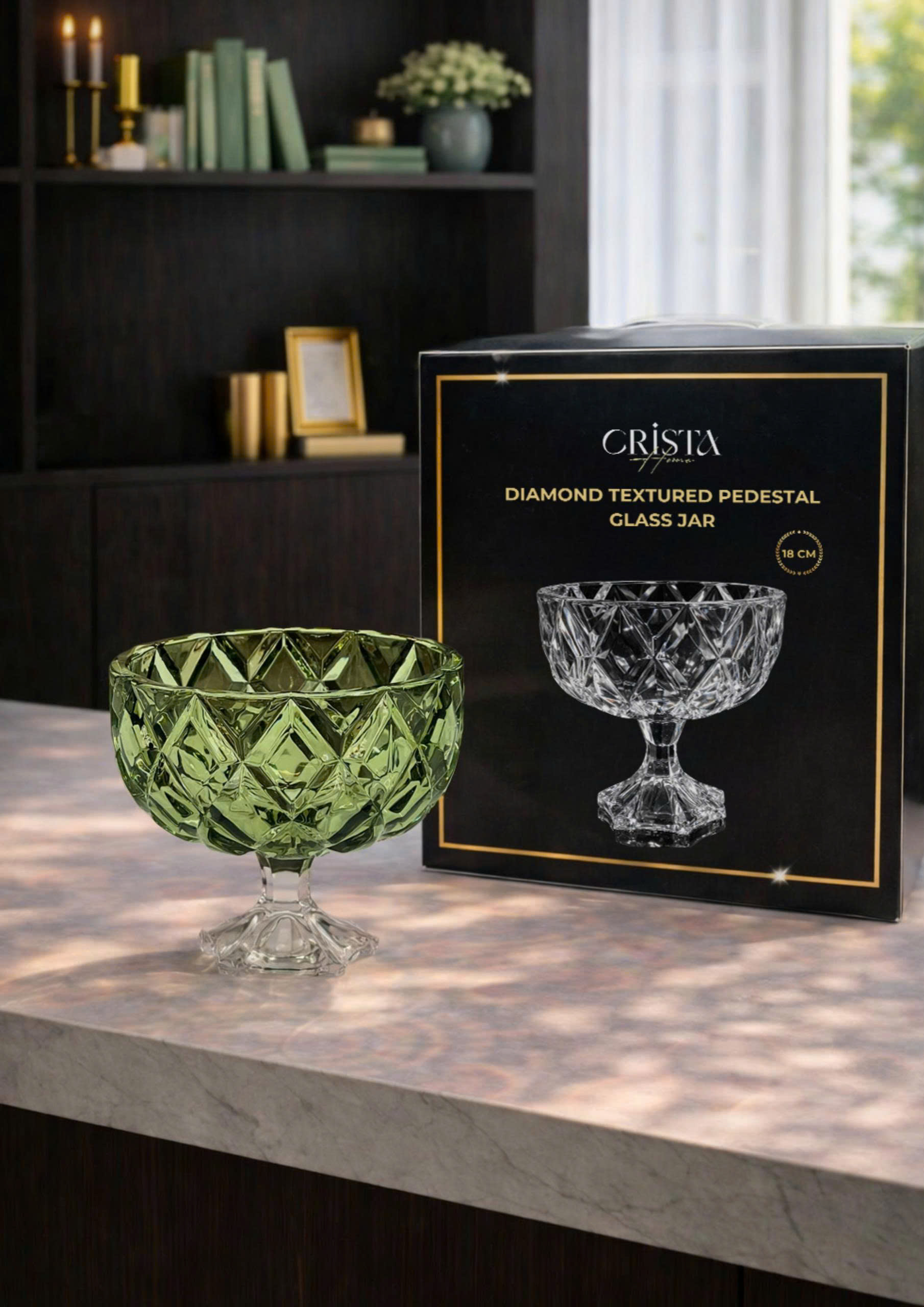 HŨ THỦY TINH CHÂN BỒNG VÂN KIM CƯƠNG 18CM CRISTA HOME 60251_thumbnail_7