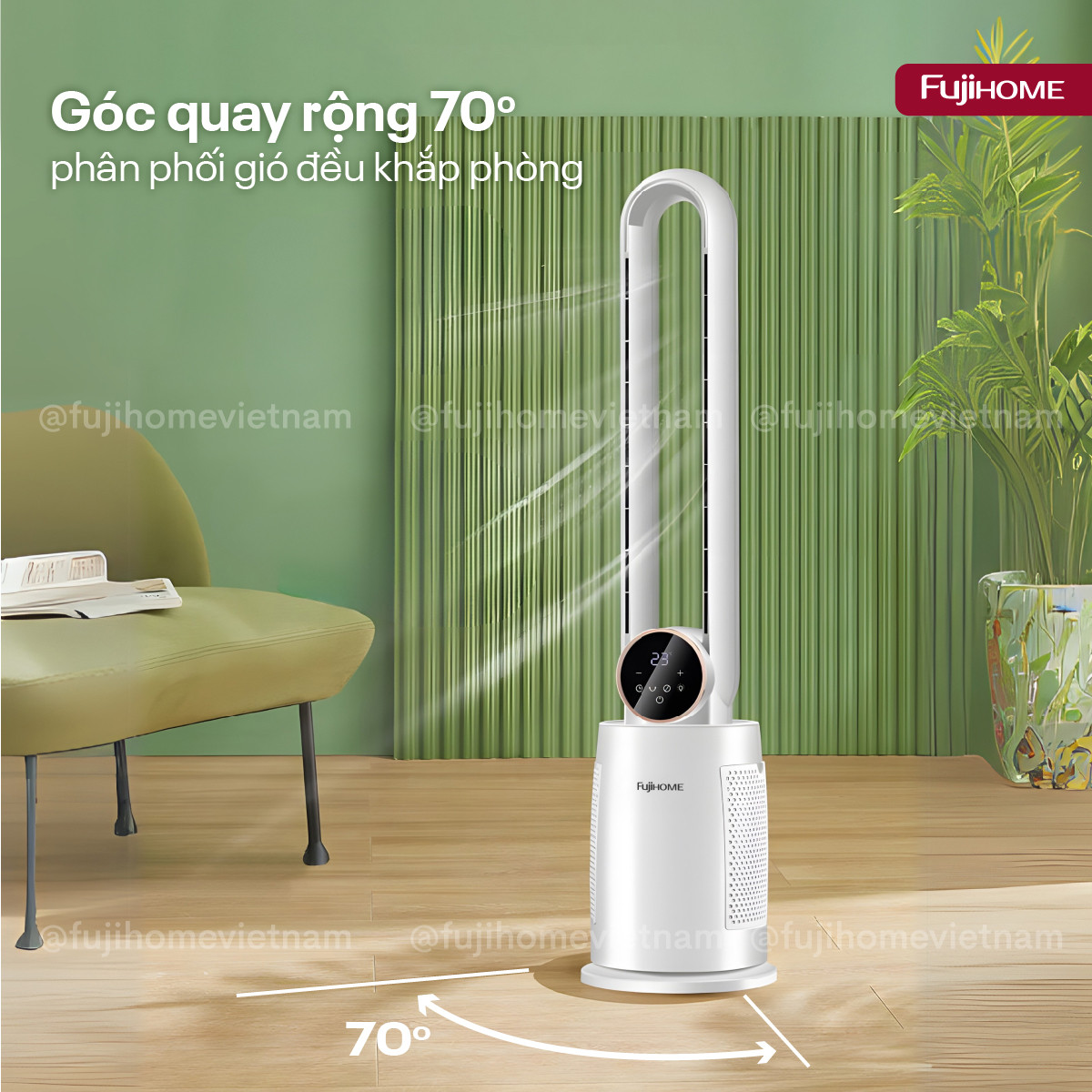 Quạt không cánh tích hợp lọc không khí bằng ion Fujihome BF-03R_thumbnail_9