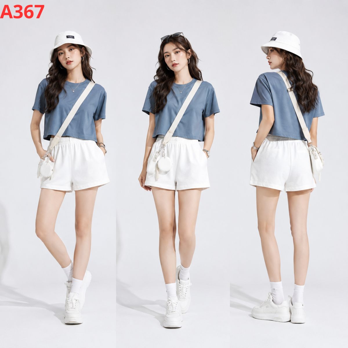 A367- Áo crop tay ngắn - Abound_thumbnail_1