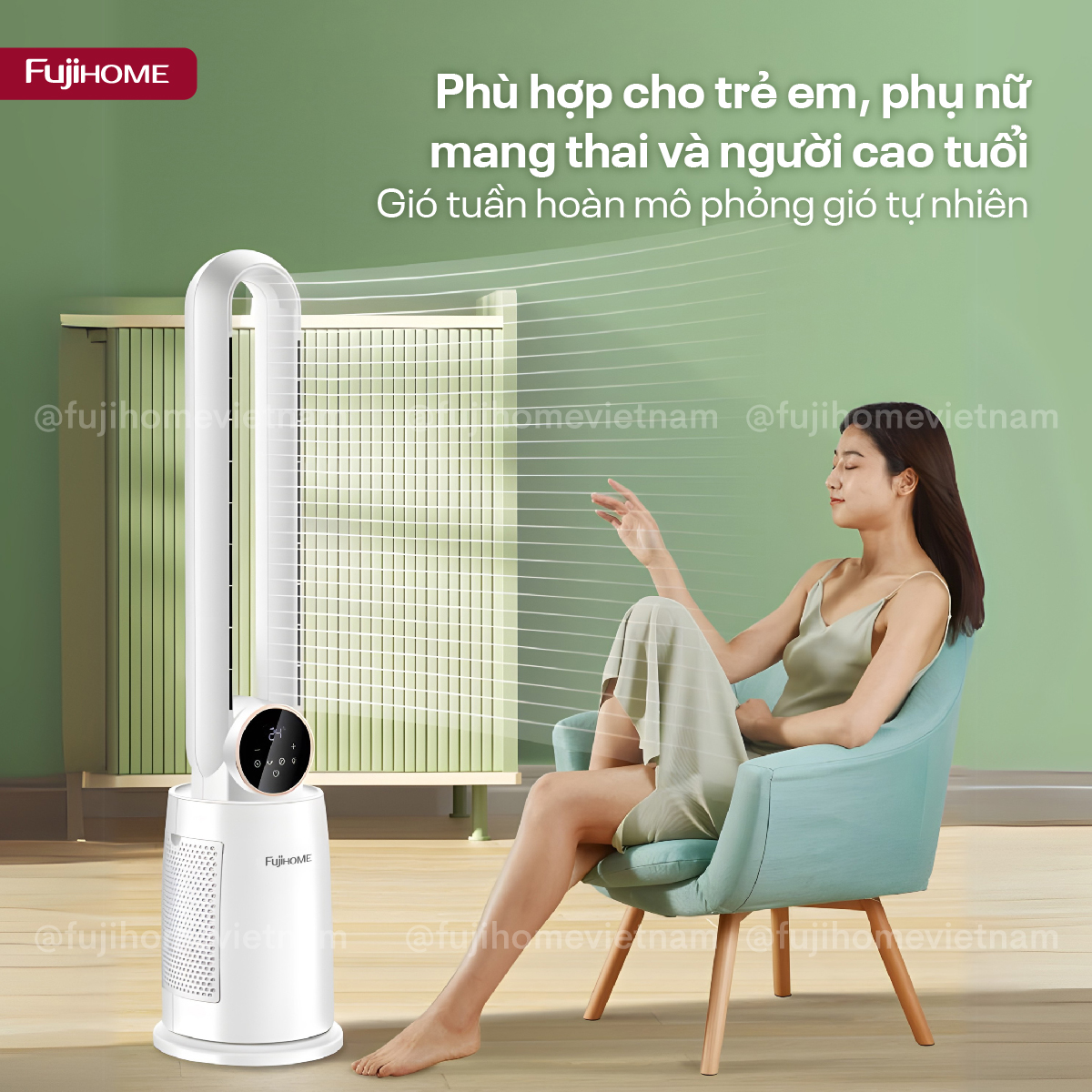Quạt không cánh tích hợp lọc không khí bằng ion Fujihome BF-03R_thumbnail_5