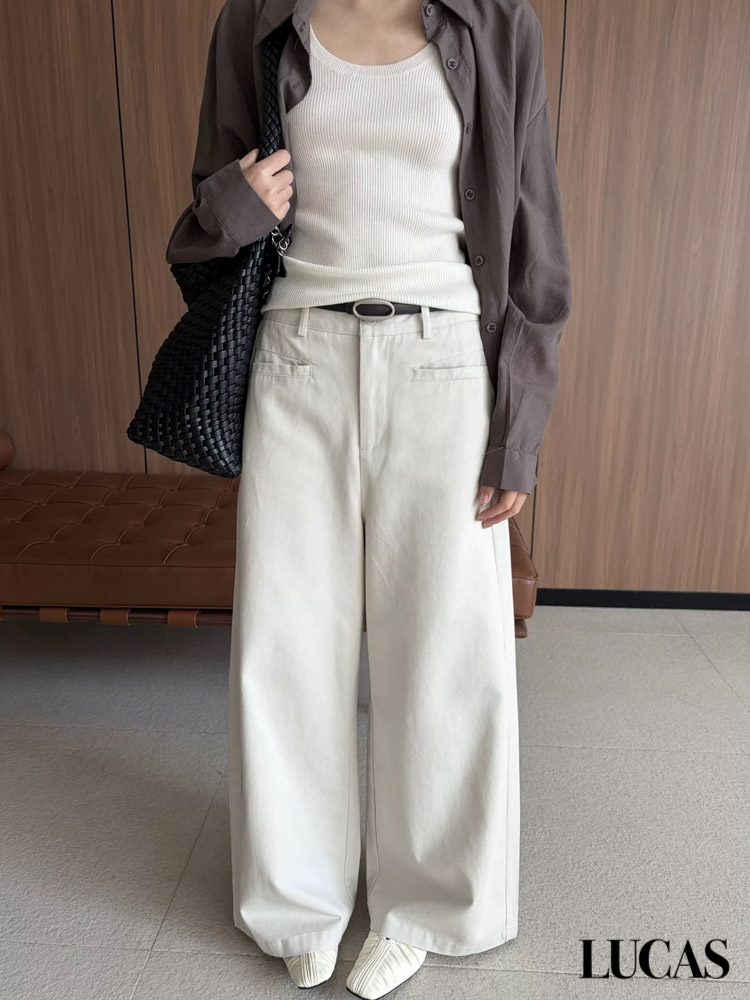 Quần kaki ống suông túi vuông + belt tết bản lớn Ya Xin