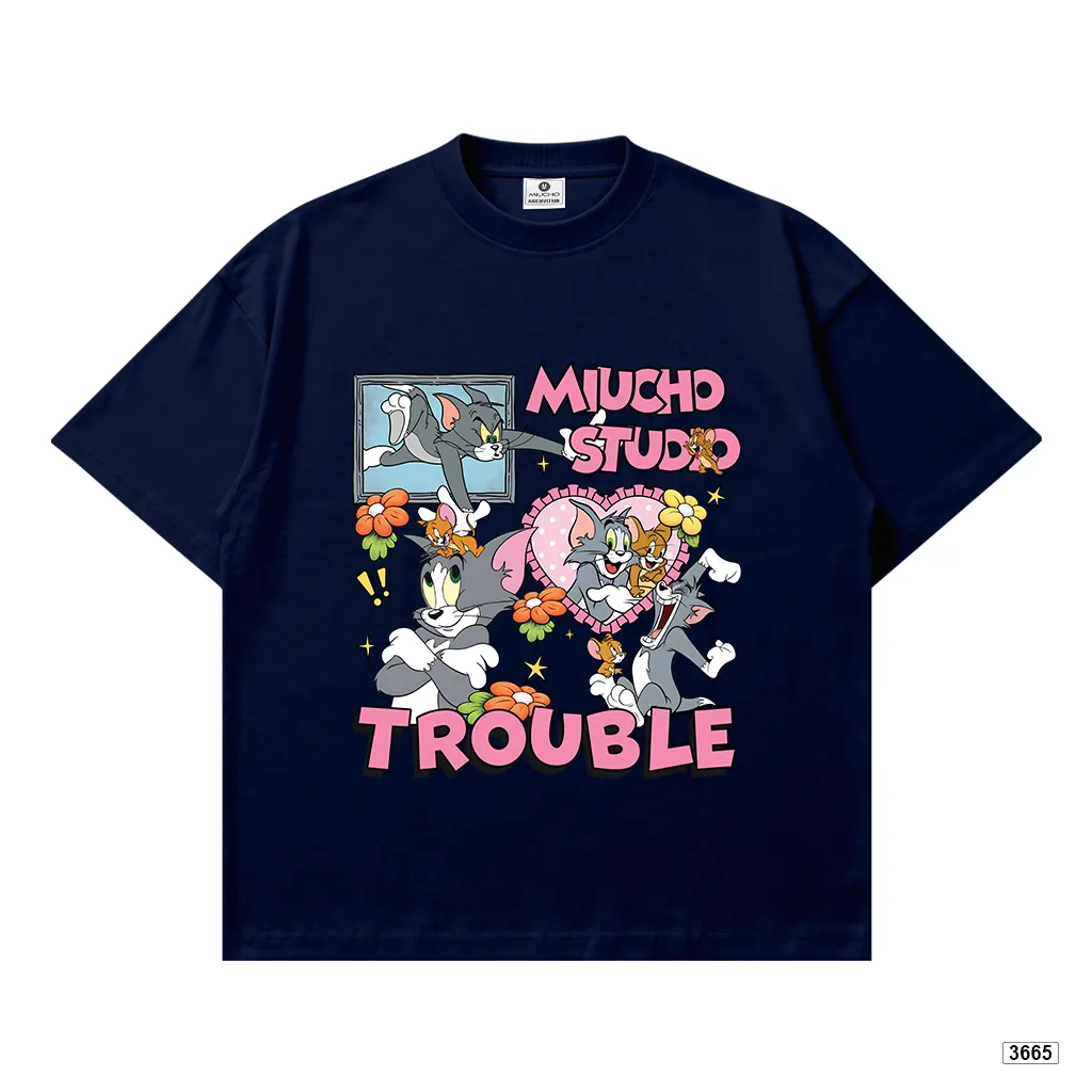 Áo thun nữ form boxy hoạt hình Mèo chuột Miucho 3665_thumbnail_15