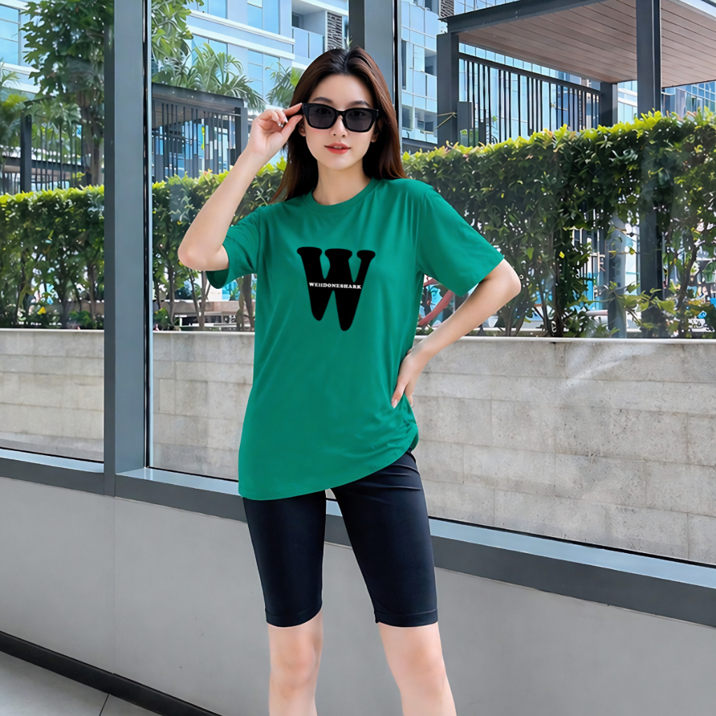 Set đồ nữ Loza W gồm áo thun dáng rộng và quần leging lửng umi - GB670 GB670