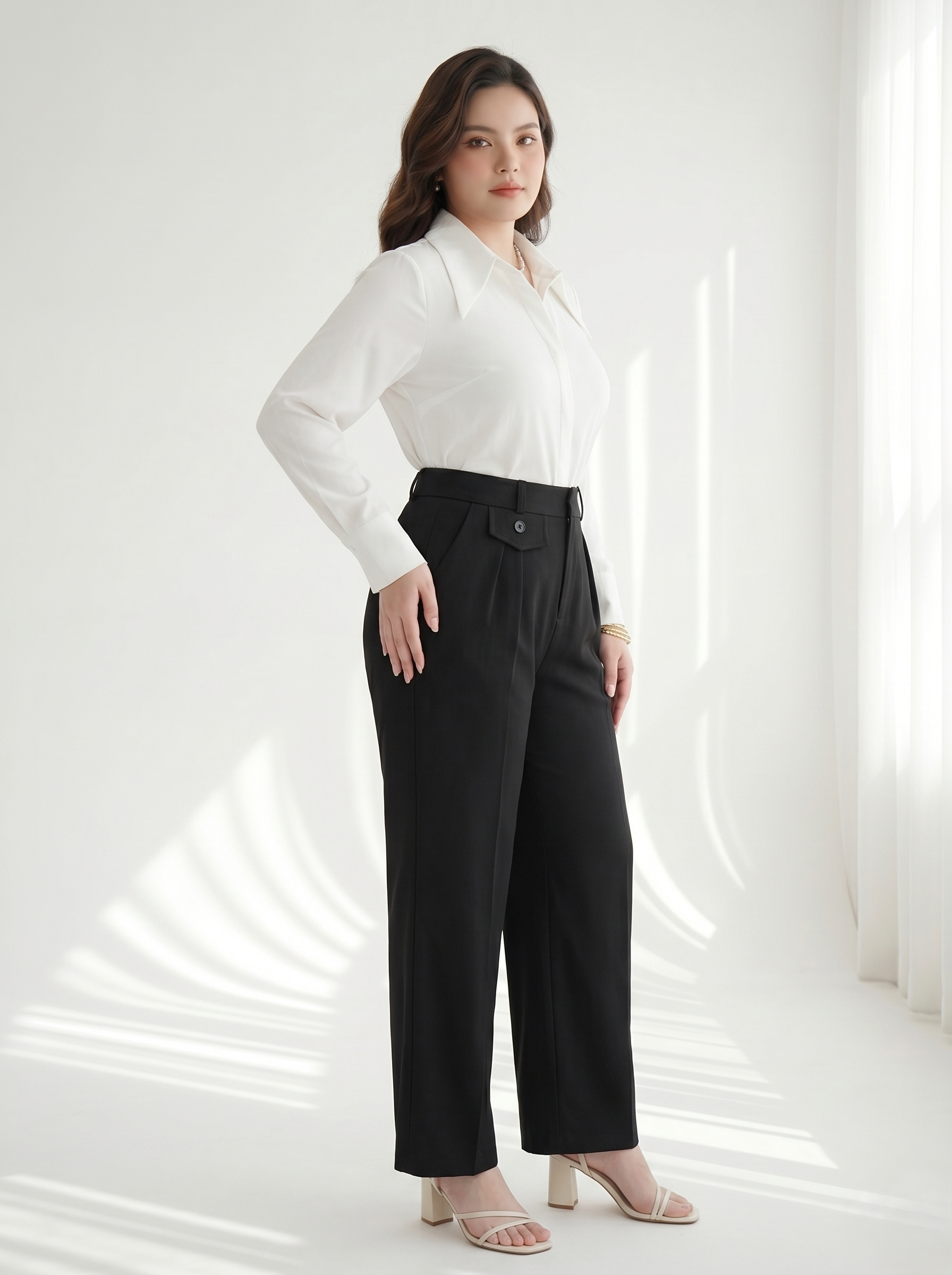 BIGSIZE NỮ - Quần tây suông nắp túi kiểu dành cho nàng 55-95kg V-QD037_thumbnail_3