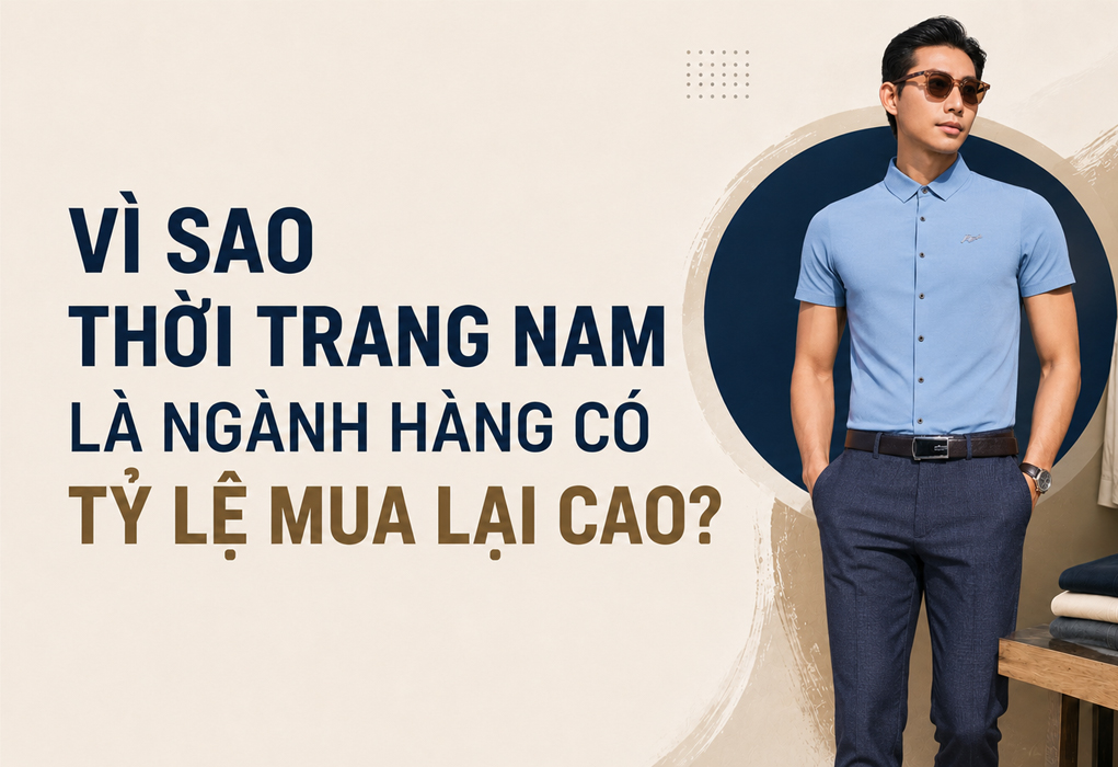 Vì sao thời trang nam là ngành hàng có tỷ lệ mua lại cao?