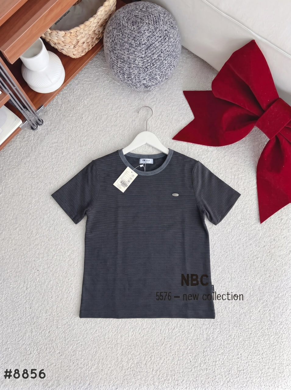 Áo Thun Nữ Korea sọc logo FM NT.2600042 (C) (9990)_thumbnail_2
