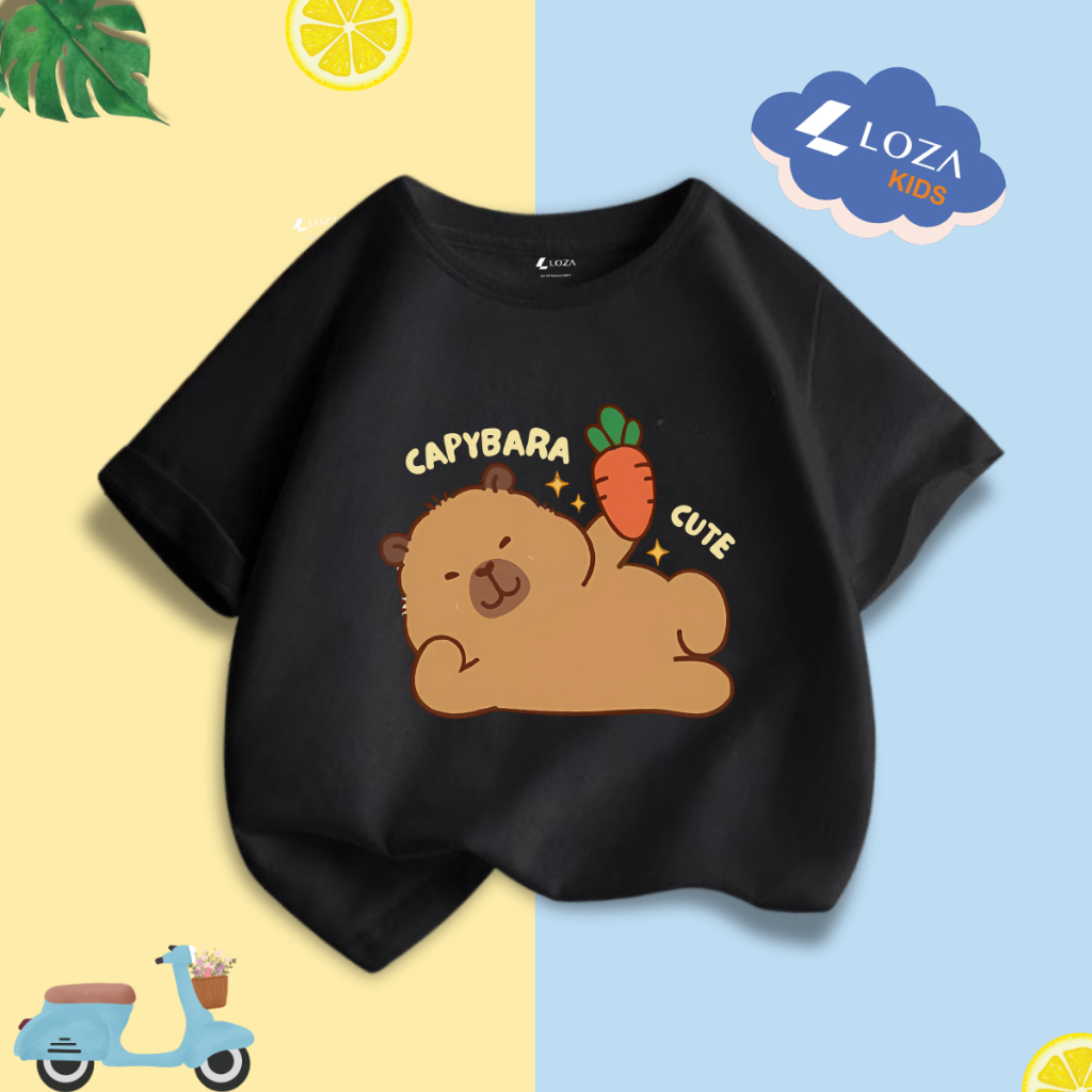 [XẢ KHO SIZE 150] Áo phông cho bé trai bé gái nhiều mẫu chất liệu thun cotton mềm mát size từ 30-35kg - Loza Kids XA007_thumbnail_32