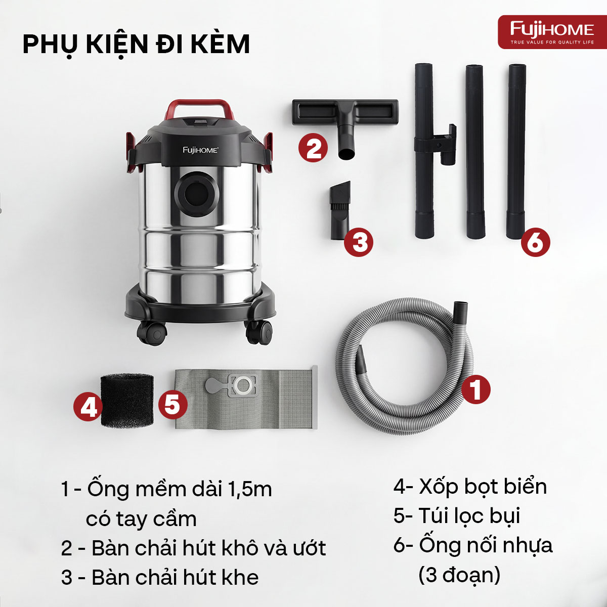 Máy hút bụi công nghiệp Fujihome VC12N_thumbnail_3