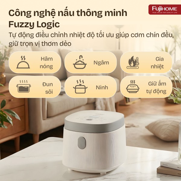 Nồi cơm điện Fujihome Inox LowSugar RC10BLS_thumbnail_5