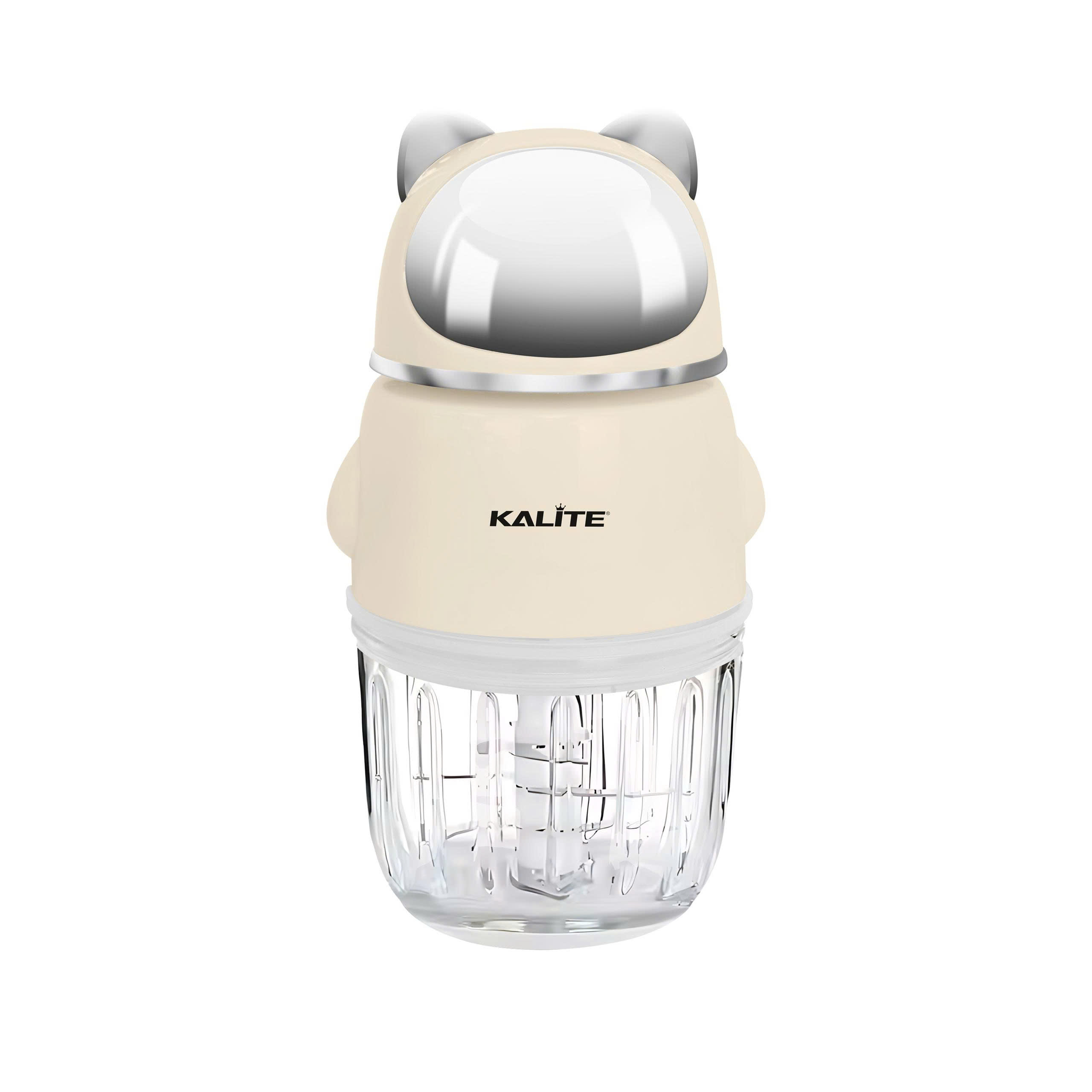 Máy xay mini đa năng Kalite MiuMiu, dung tích 350ml, lưỡi dao 6 bằng inox304, bắt mắt với điểm nhấn tai mèo thần tài