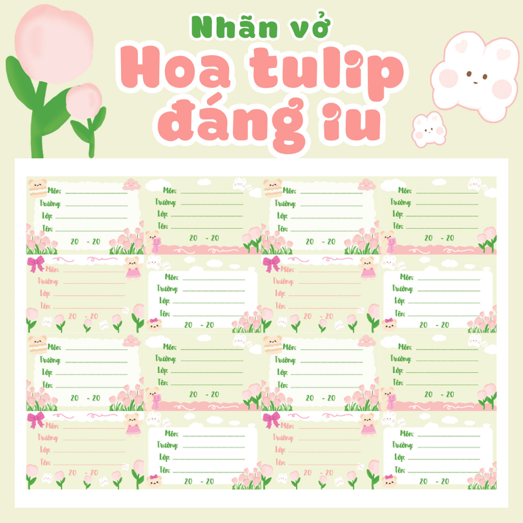 (In tên theo yêu cầu) SET 24 NHÃN VỞ Gấu dâu Lotso, Capybara, Kuromi, Totoro, Doraemon, nhiều mẫu siêu cute khác_thumbnail_8