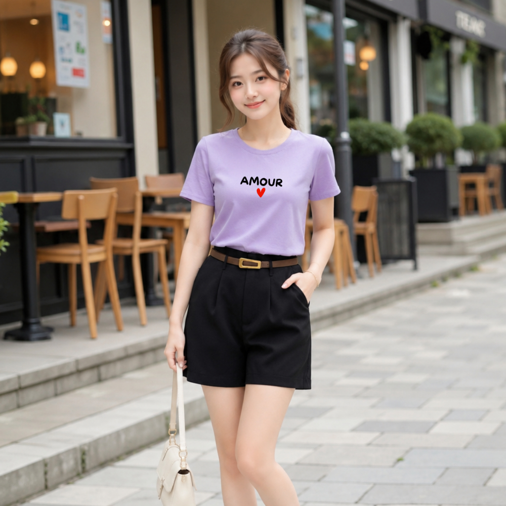 [Form Vừa] Áo phông chữ AMOUR trái tim - Loza VT8637_thumbnail_2