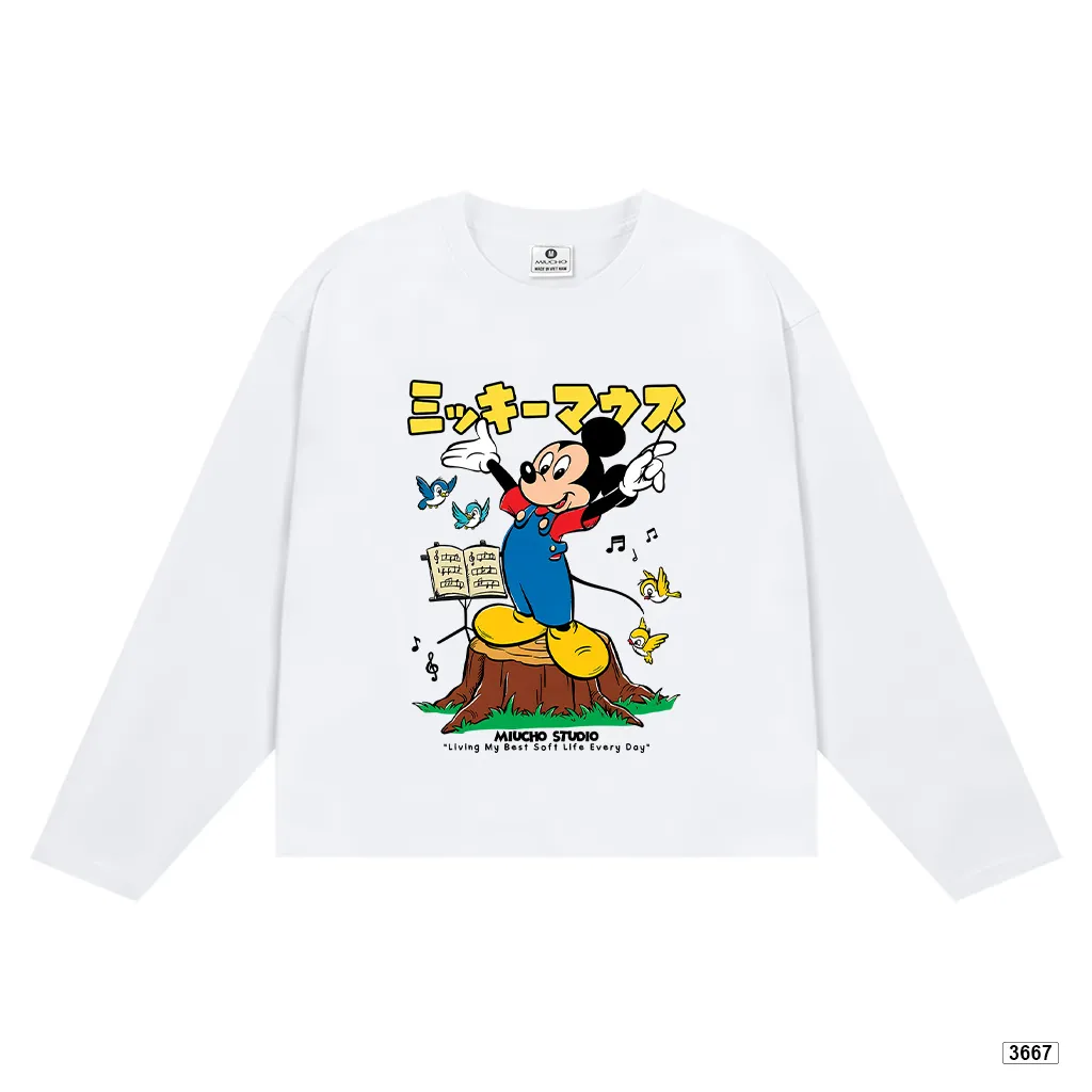 Áo thun boxy tay dài hoạt hình Chuột Miucho 3667_thumbnail_0