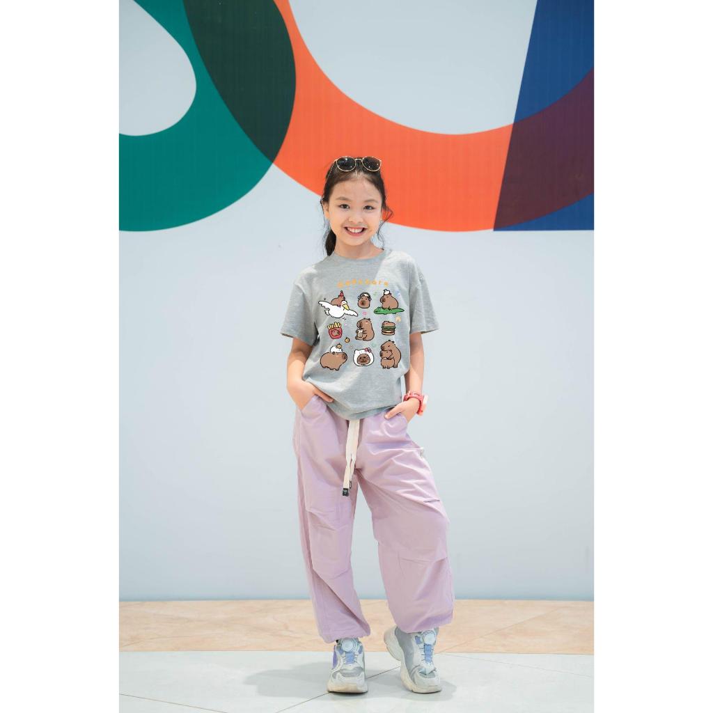 [XẢ KHO SIZE 130] Áo phông cho bé trai bé gái nhiều mẫu chất liệu thun cotton mềm mát size từ  22-26kg - Loza Kids XA006_thumbnail_2