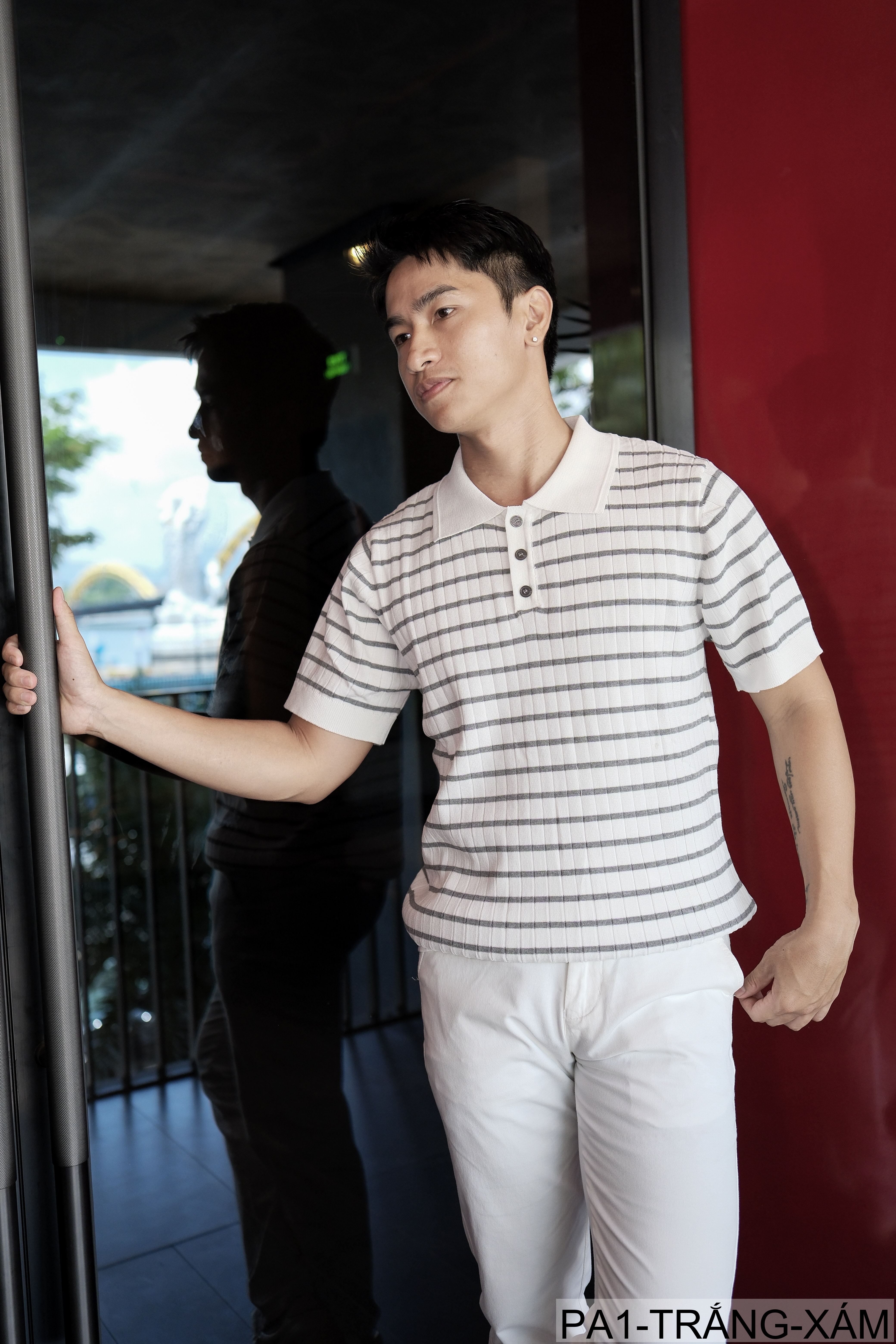 PA1 - Áo Polo Nam Kẻ Sọc Dáng Rộng Phong Cách Hàn Quốc Mùa Hè_thumbnail_18