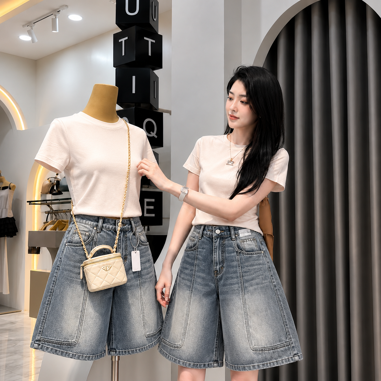 Quần short jean 1277