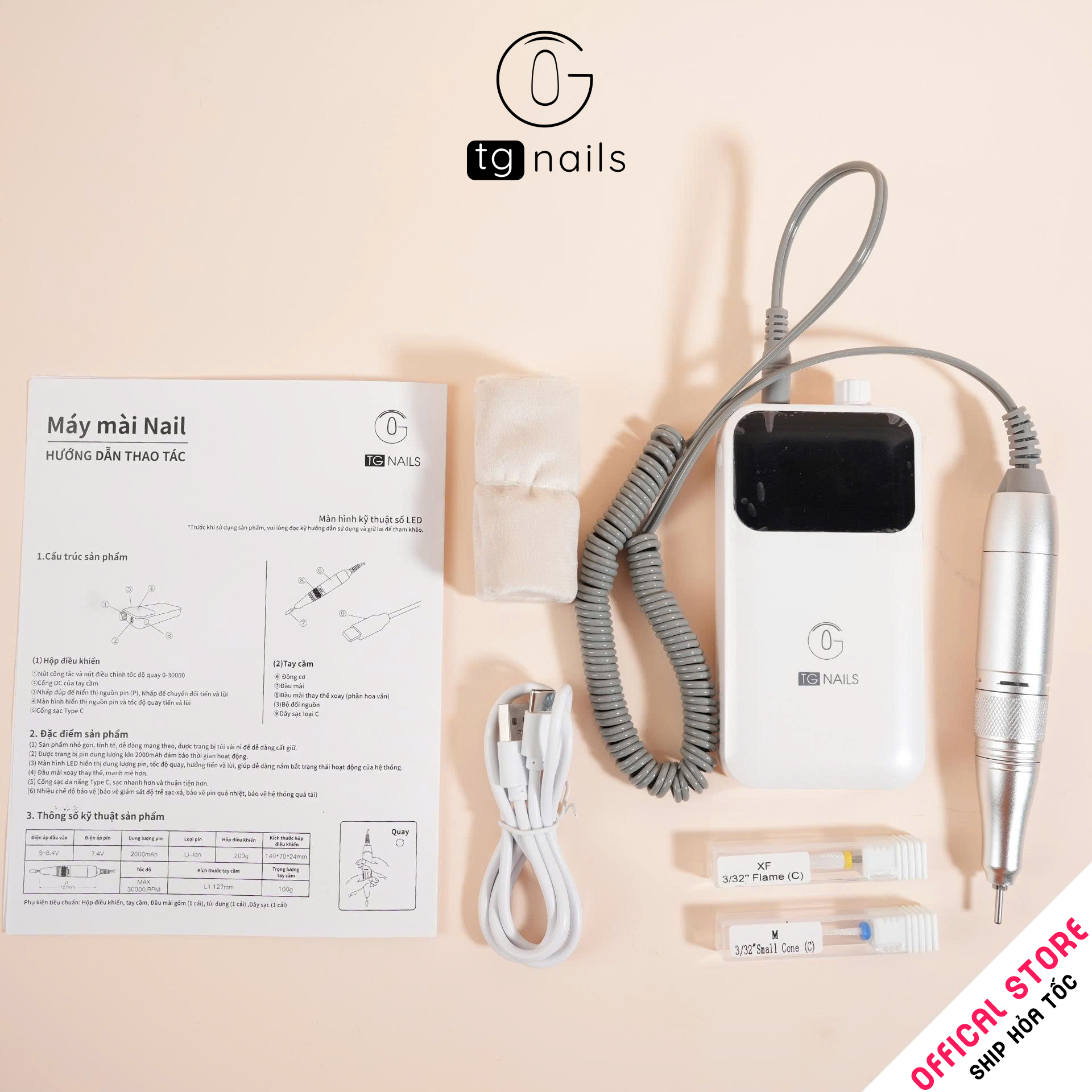 Máy mài móng TG nail model PND550_thumbnail_7