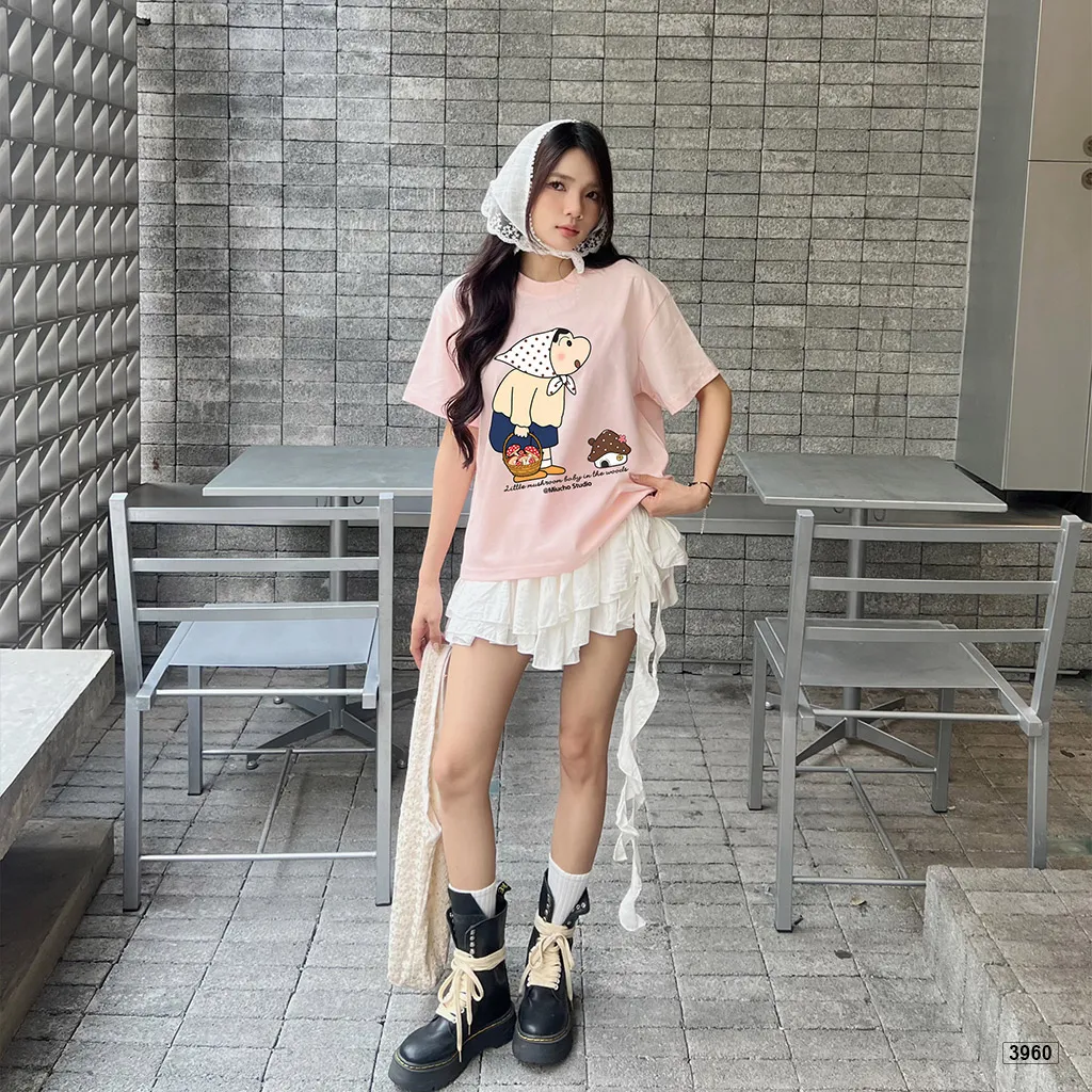 Áo thun boxy nữ phong cách đáng yêu Miucho 3960_thumbnail_2