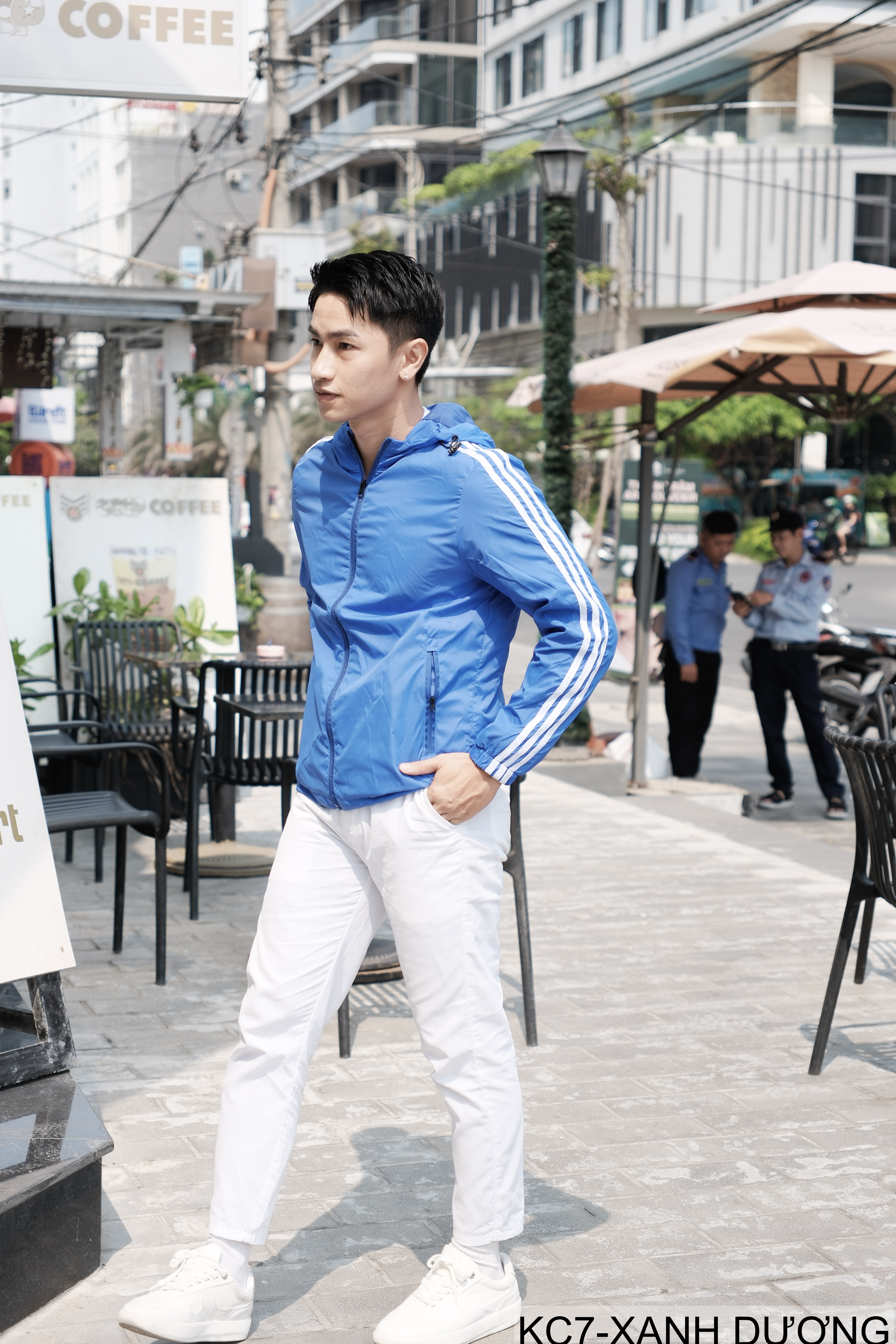 KC7 - Áo khoác nam thể thao oversize tay dài có mũ, chất liệu polyester thoáng mát, 3 màu xanh dương, đen, xanh đậm_thumbnail_23