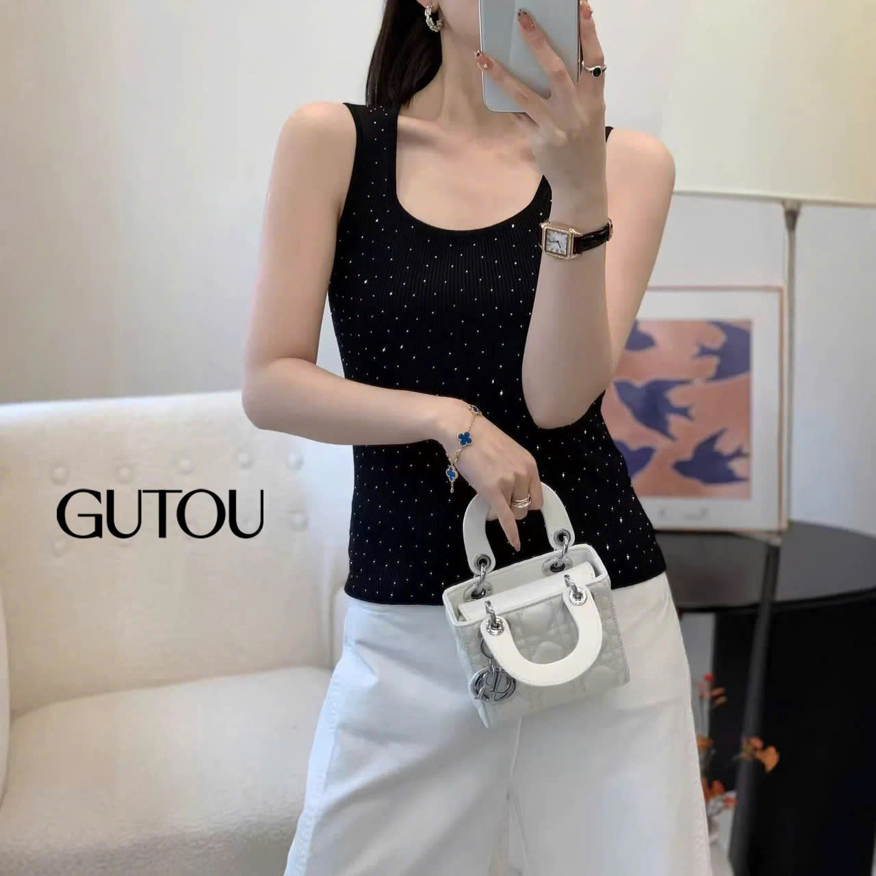 [ GUTOU ] Áo Tank Top Light Shine