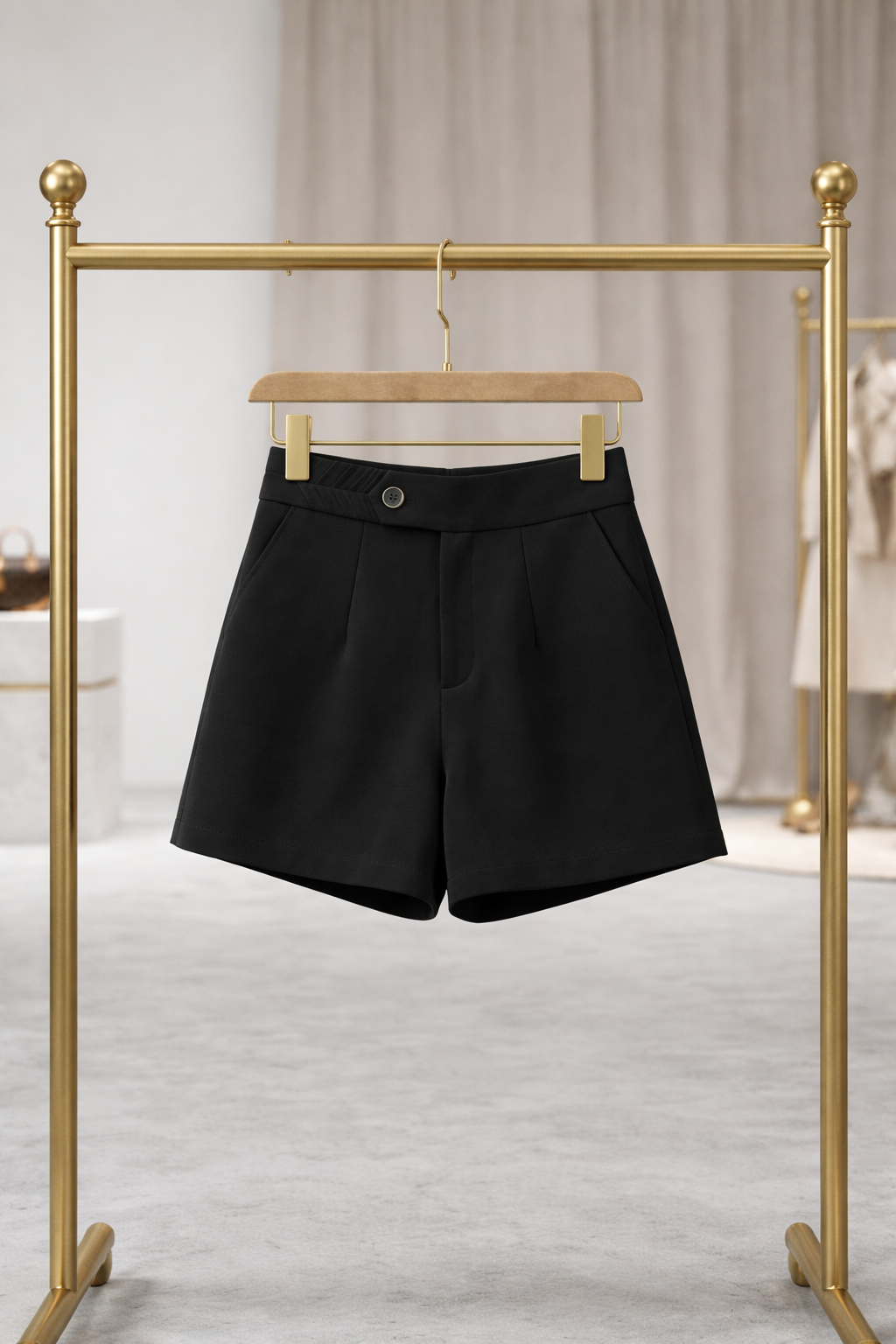 Quần short cạp gân Q4256