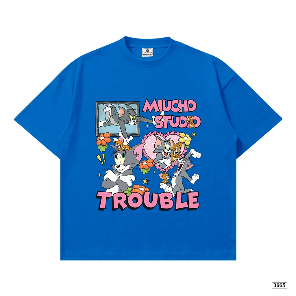 Áo thun nữ form boxy hoạt hình Mèo chuột Miucho 3665_thumbnail_16