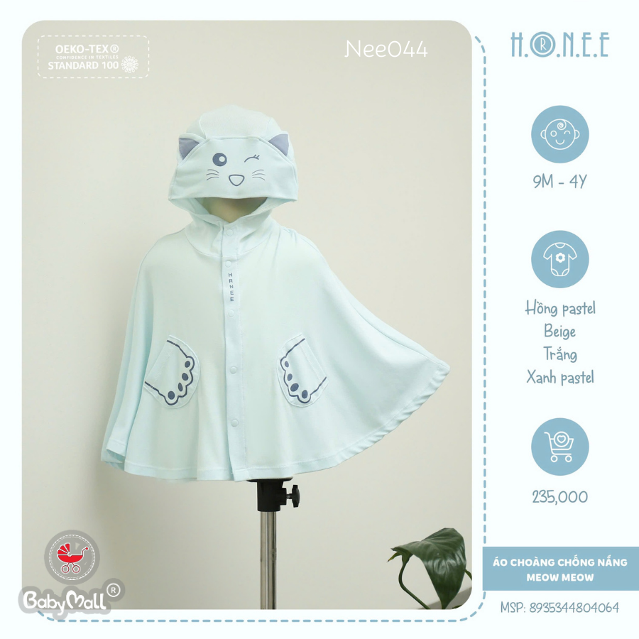 Áo choàng chống nắng Meow HRNEE_thumbnail_3