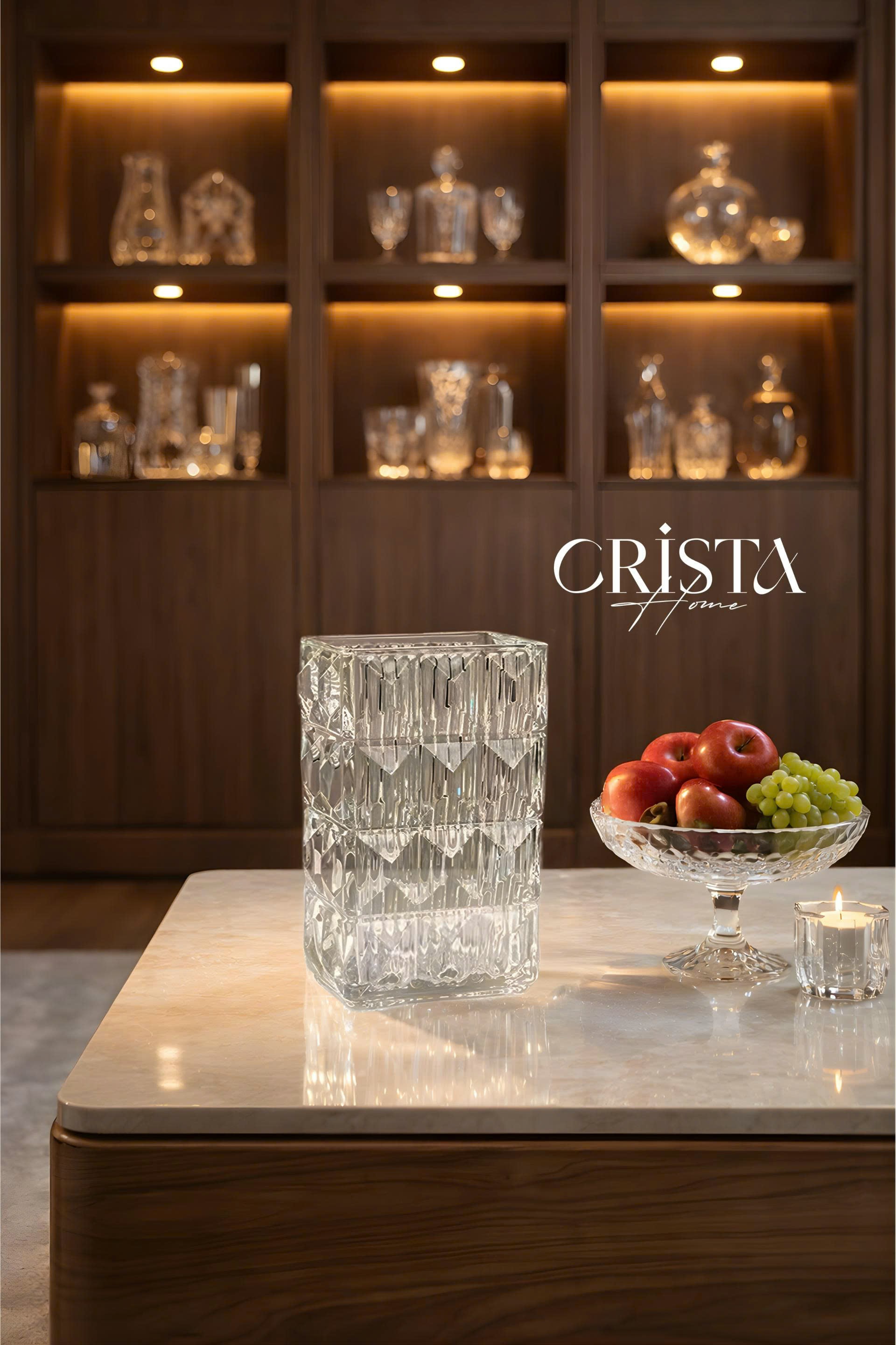 Bình cắm hoa thủy tinh vân kim cương 4 tầng CRISTA HOME 60241_thumbnail_8