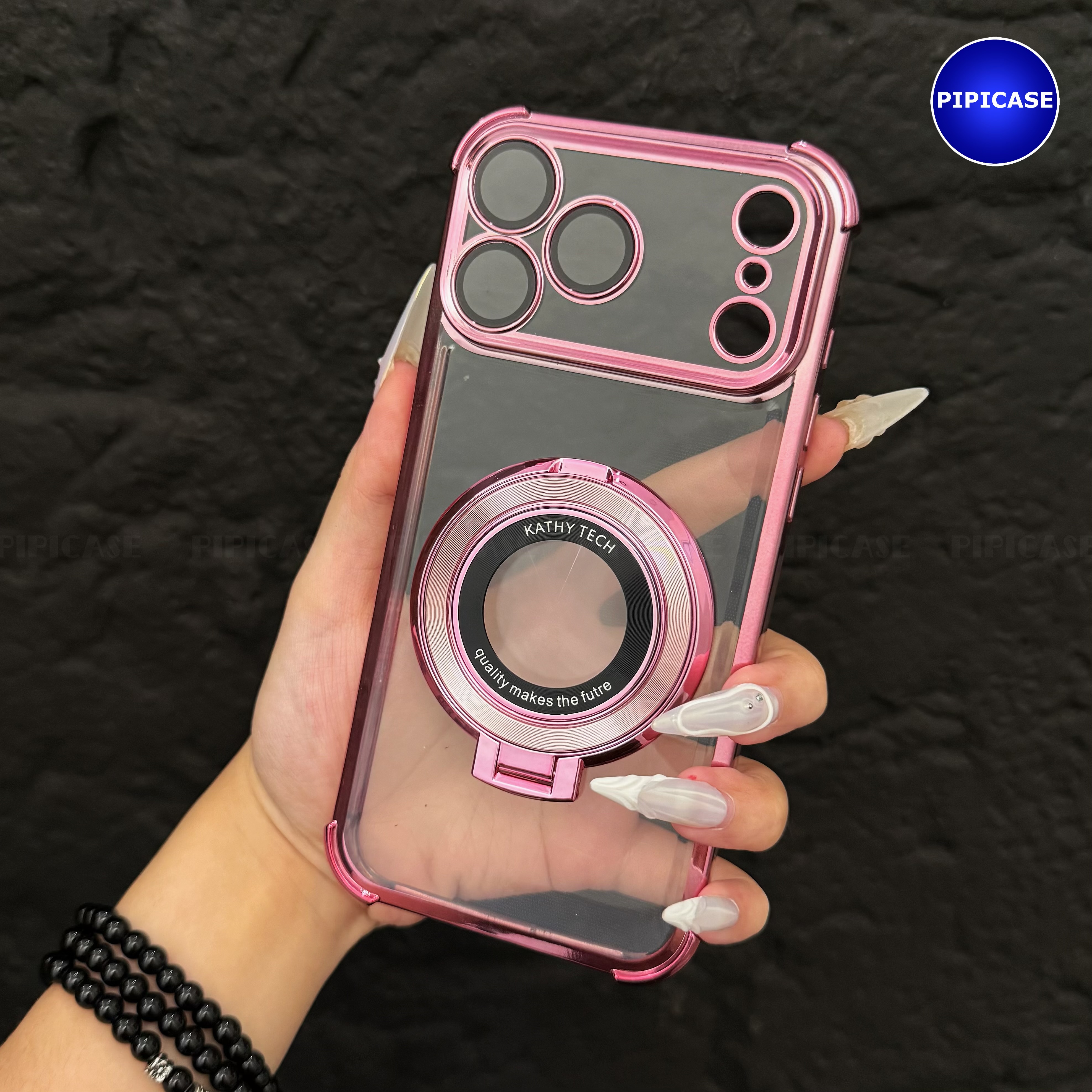 Ốp Lưng iPhone 17 Pro - Ven - Hồng