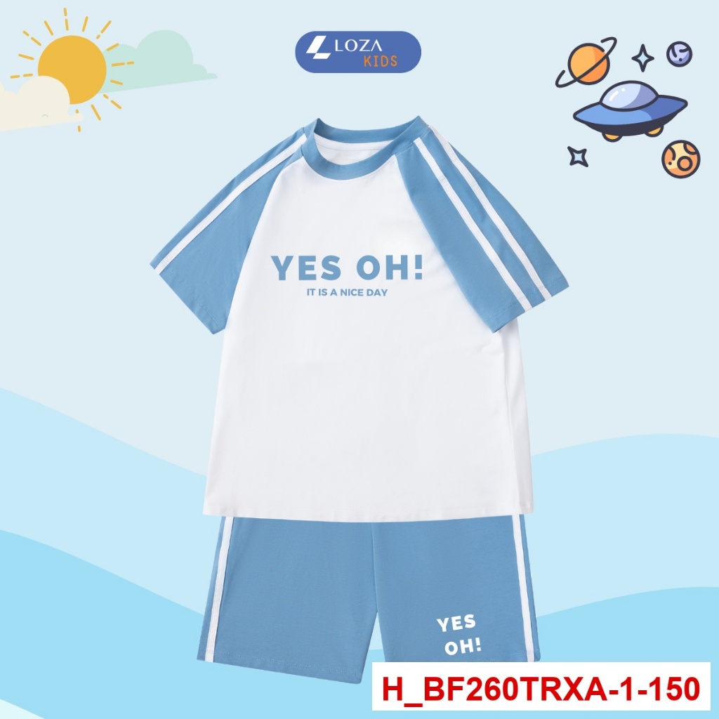 [XẢ KHO] Set bộ thun phối bé trai, bé gái lẻ size size từ 15-40kg - Loza Kids XABF01_thumbnail_40