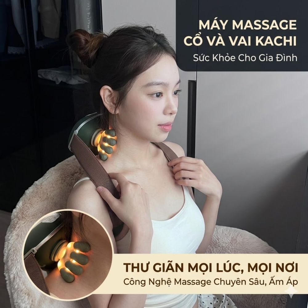 Máy Massage Cổ Vai Gáy Kachi MK449 - Giải Pháp Thư Giãn Hoàn Hảo