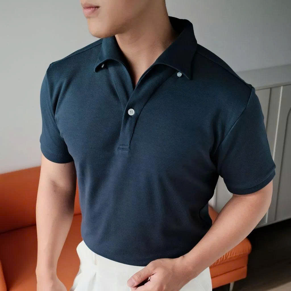 Áo Polo Cổ Nhạn Carlos Vải CVC Mắt Chim Form Regular_thumbnail_6