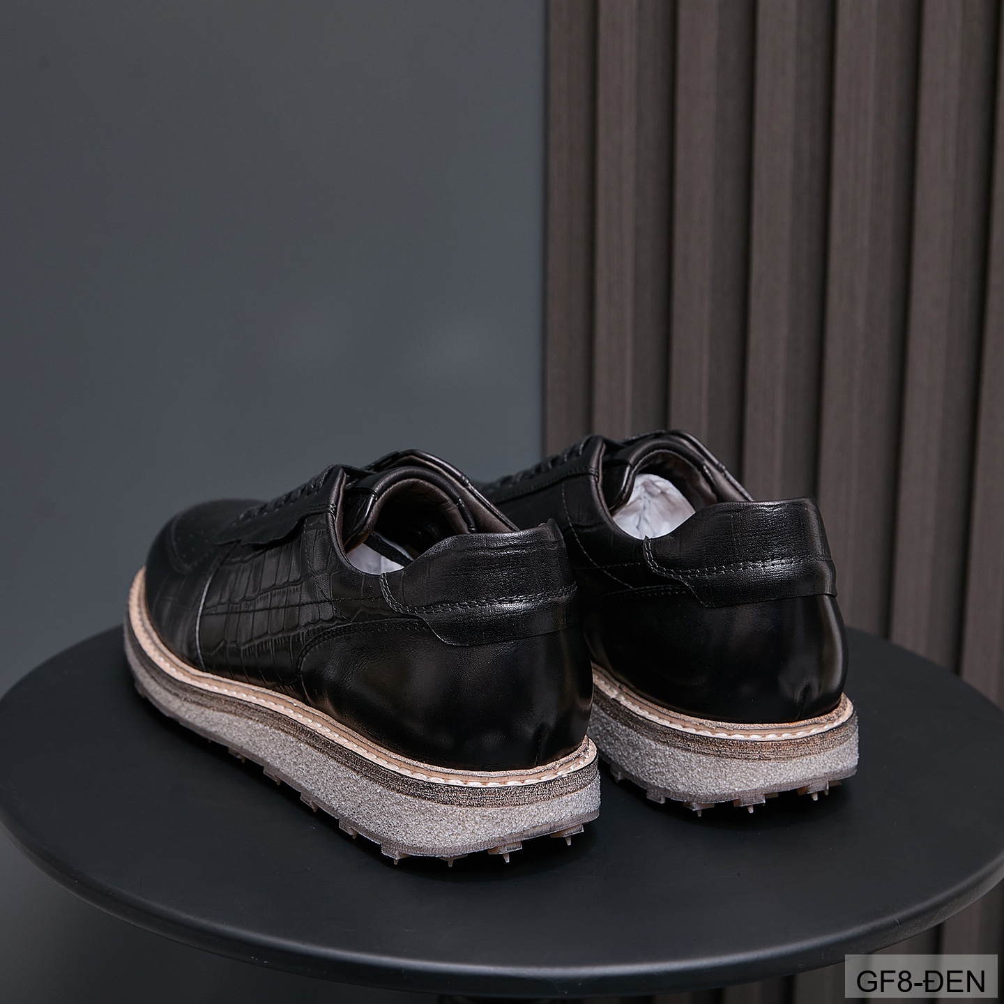 GF8 - Giày thể thao nam cổ thấp da bò họa tiết cá sấu đế Goodyear phong cách casual_thumbnail_8