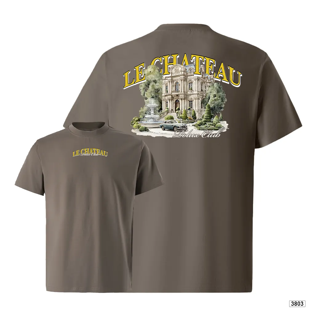 Áo thun nam form rộng Le Chateau kiến trúc phong cách cổ điển Polux 3803_thumbnail_16