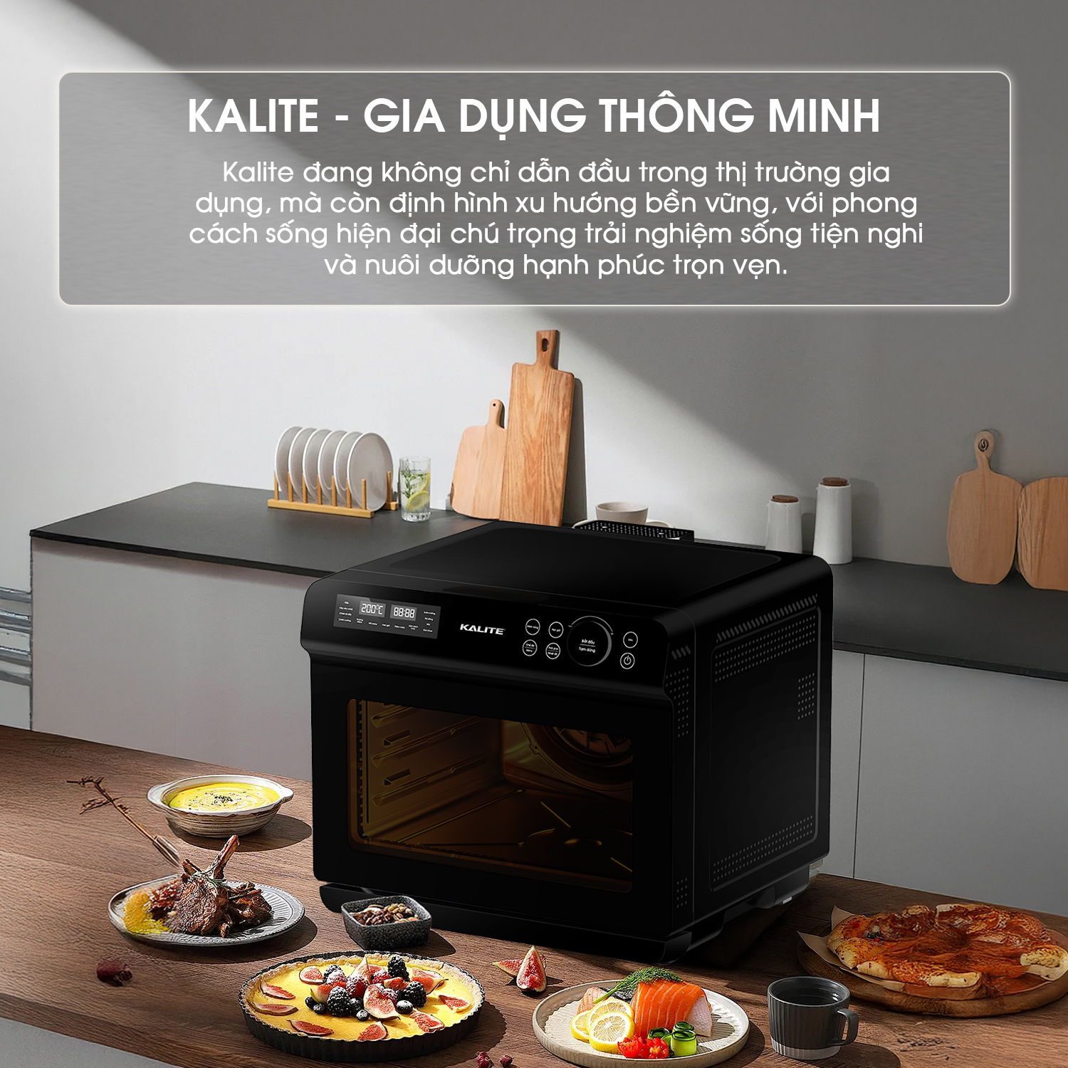 Nồi chiên hơi nước KALITE STEAM FUSION PRO, 4in1 chiên, hấp, nướng, rã đông, 20 lít_thumbnail_6