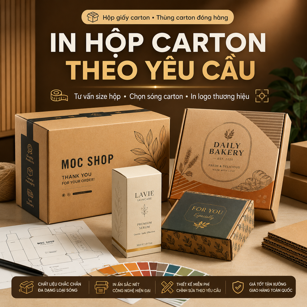 In Hộp Carton Theo Yêu Cầu | Quảng Cáo In Ấn SG