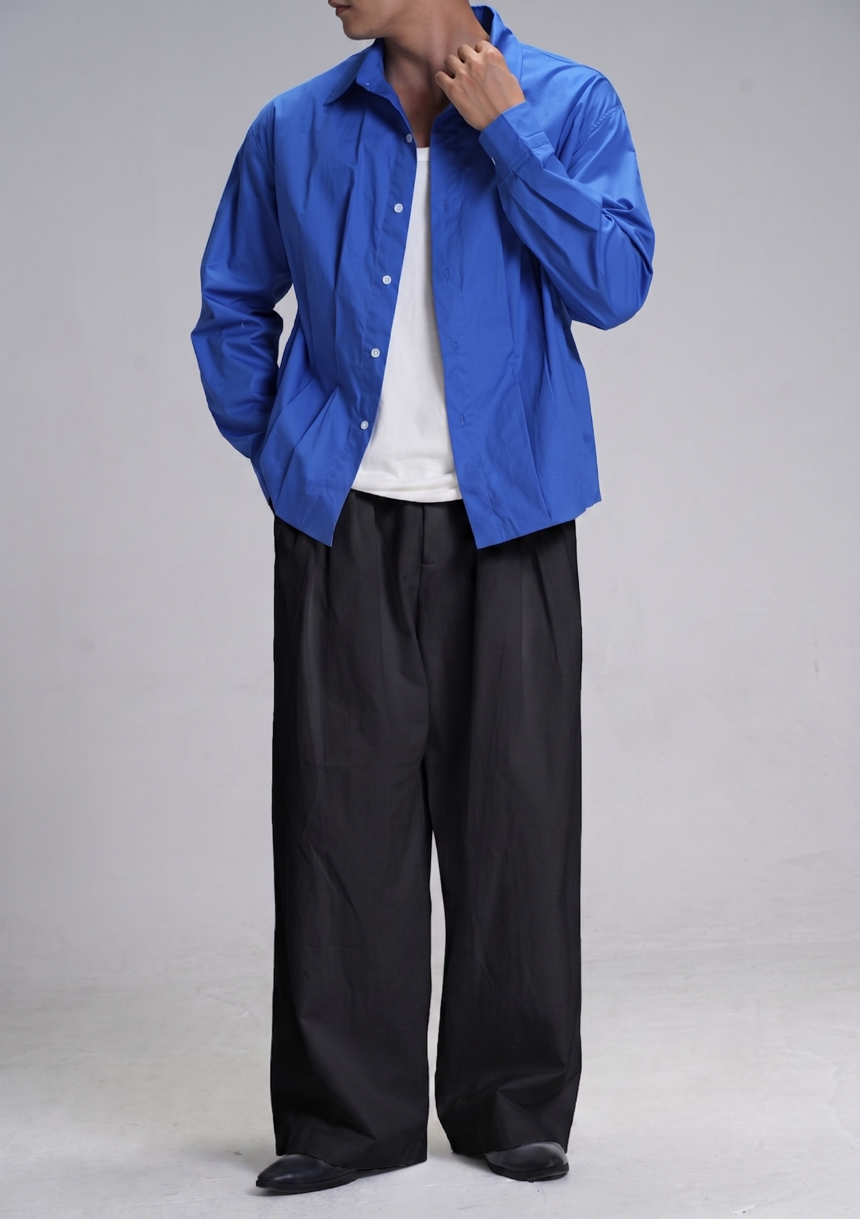 Decynt Pants 01 - Quần suông xếp ly chất liệu 100% cotton 350gsm_thumbnail_8
