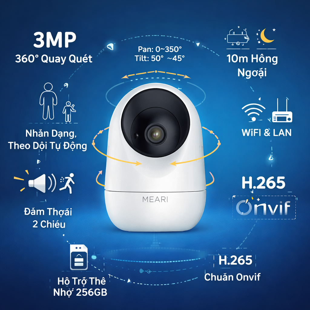 Camera wifi 3MP, ống kính 3.6mm,dùng để ghi hình ảnh, hỗ trợ khe cắm thẻ nhớ tới 512GB_thumbnail_0