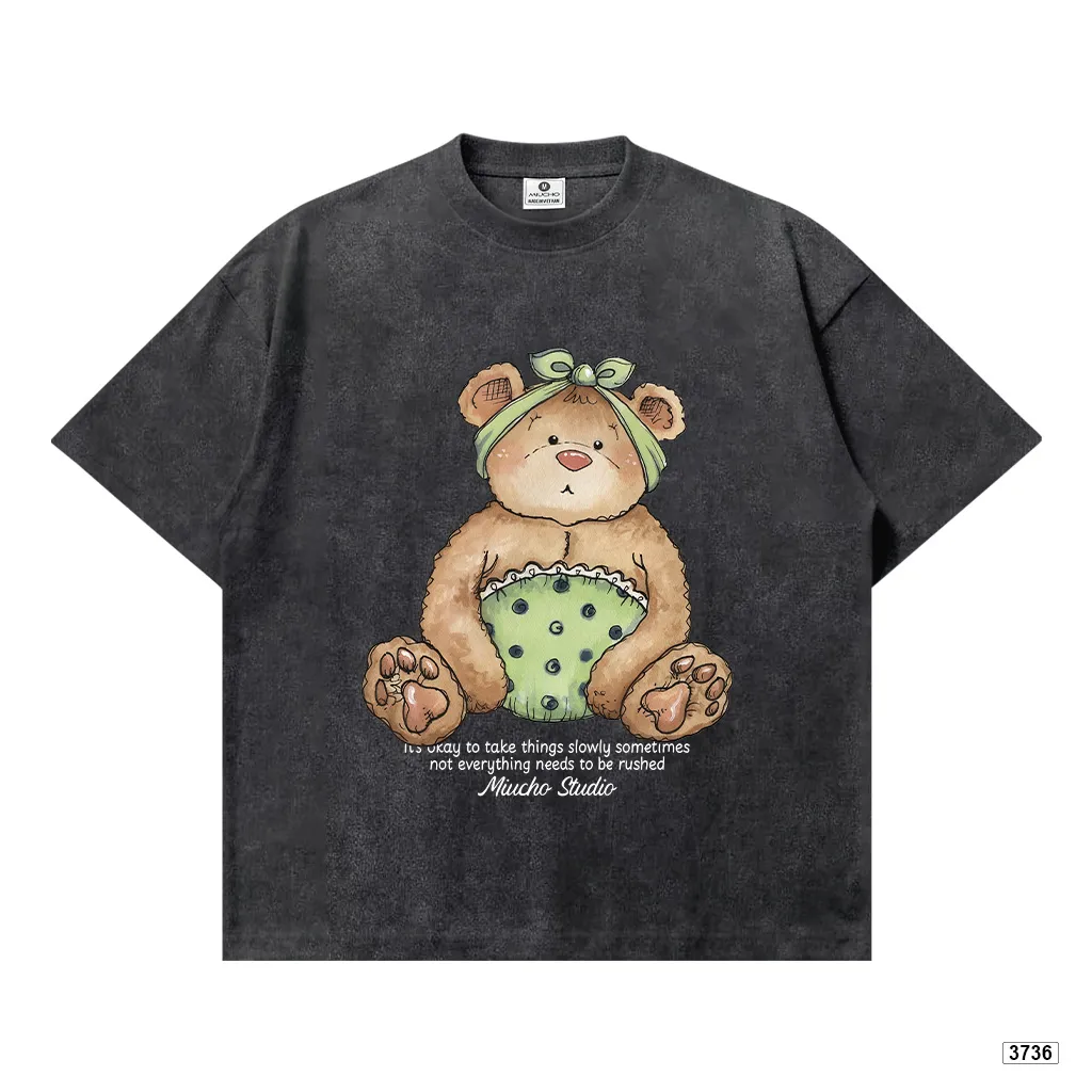 Áo thun nữ form boxy hoạt hình gấu nhỏ đáng yêu Miucho 3736_thumbnail_0