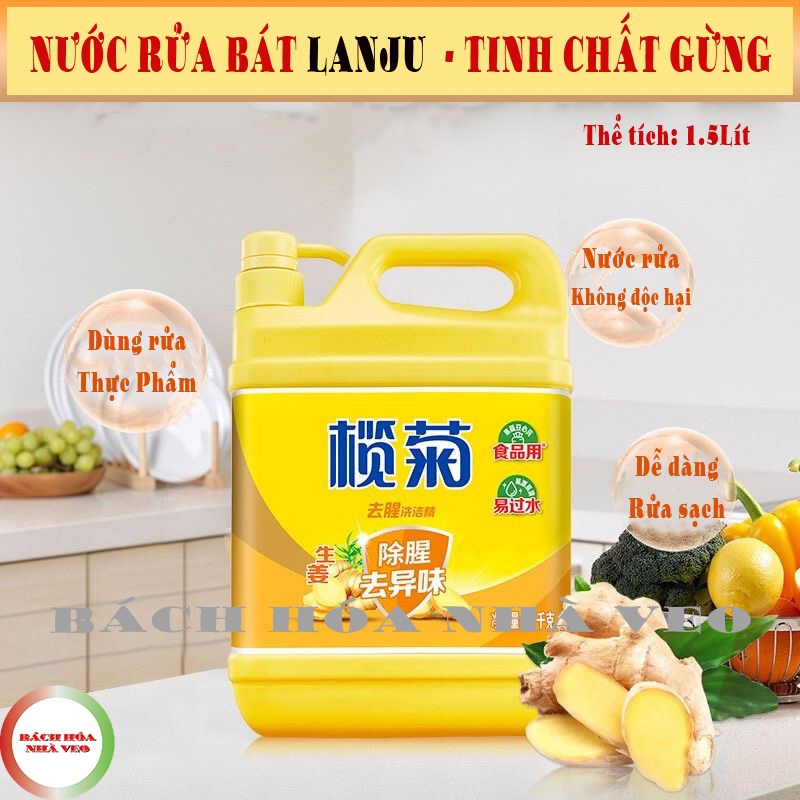 Nước Rửa Bát Trung Quốc, Nước Rửa Bát Gừng Chuẩn Nội Địa Trung, Hàng Nhập Khẩu, Tặng Rẻ Rửa Bát