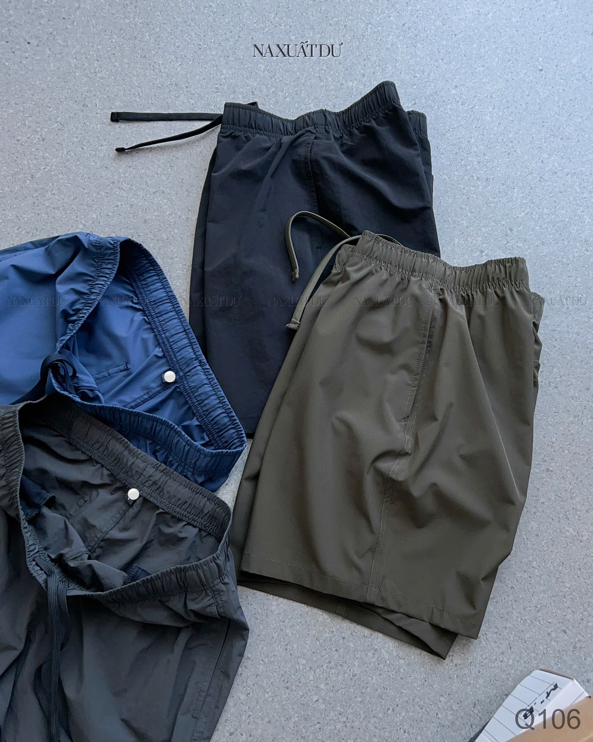 Set 2 quần short gió  