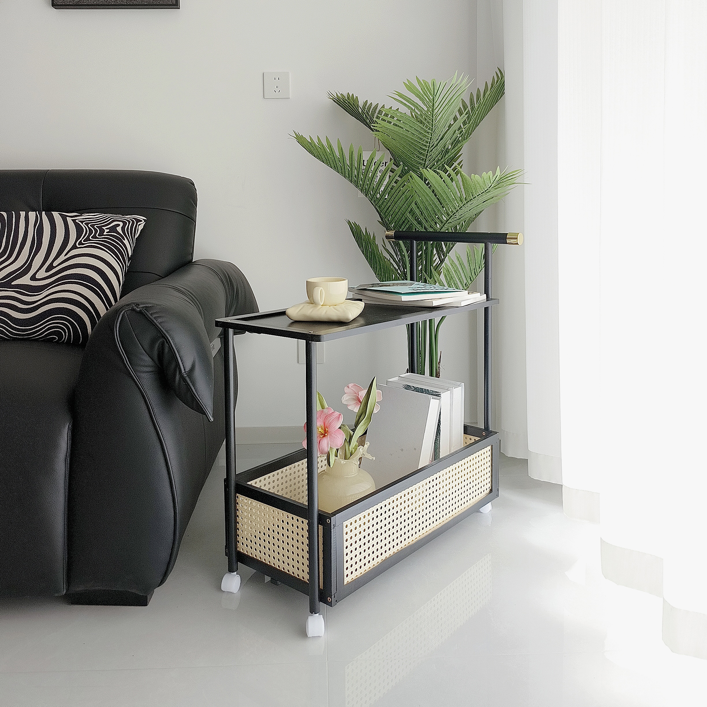 Bàn Trà Sofa 2 Tầng Di Động Cao Cấp_thumbnail_2