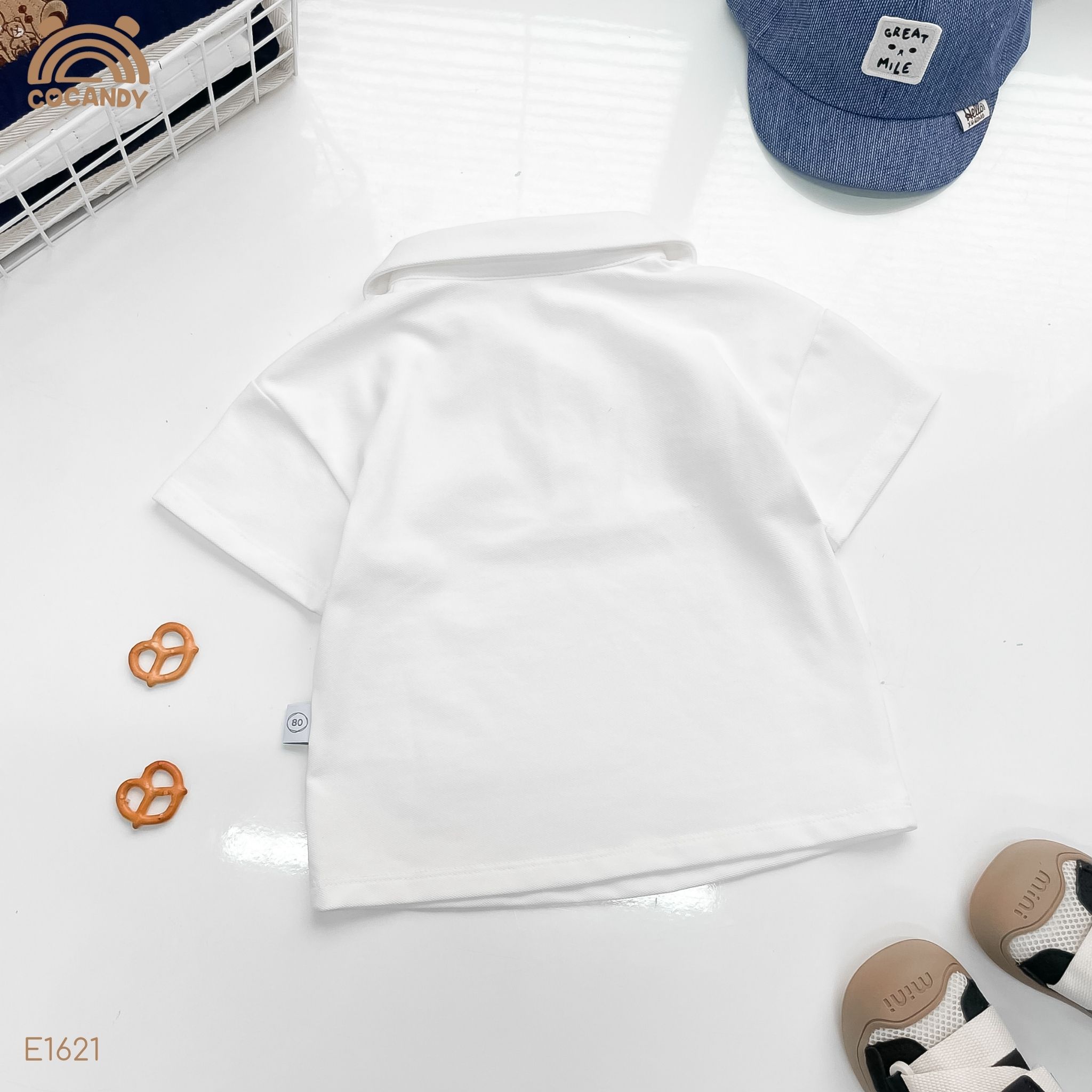 Áo cộc polo TRẮNG nẹp ly ngực_thumbnail_3