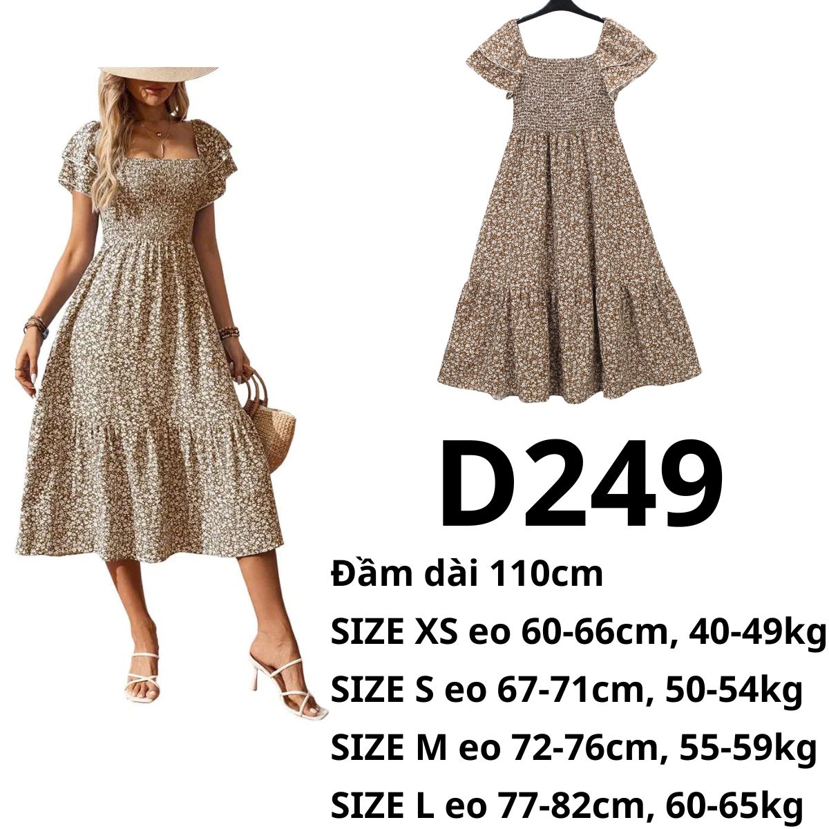 D249 - Đầm Midi hè