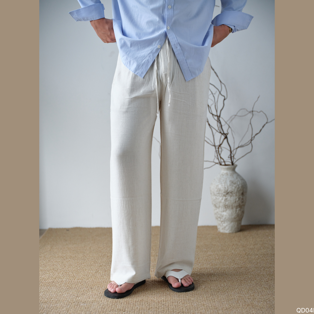 Quần Dài Tiago Vải Linen Form Wide Leg