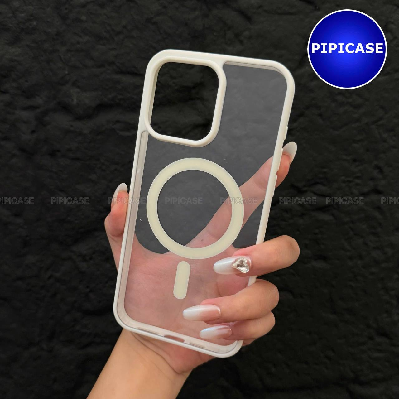 Ốp Lưng iPhone 15 Pro Max - Chic - Trắng
